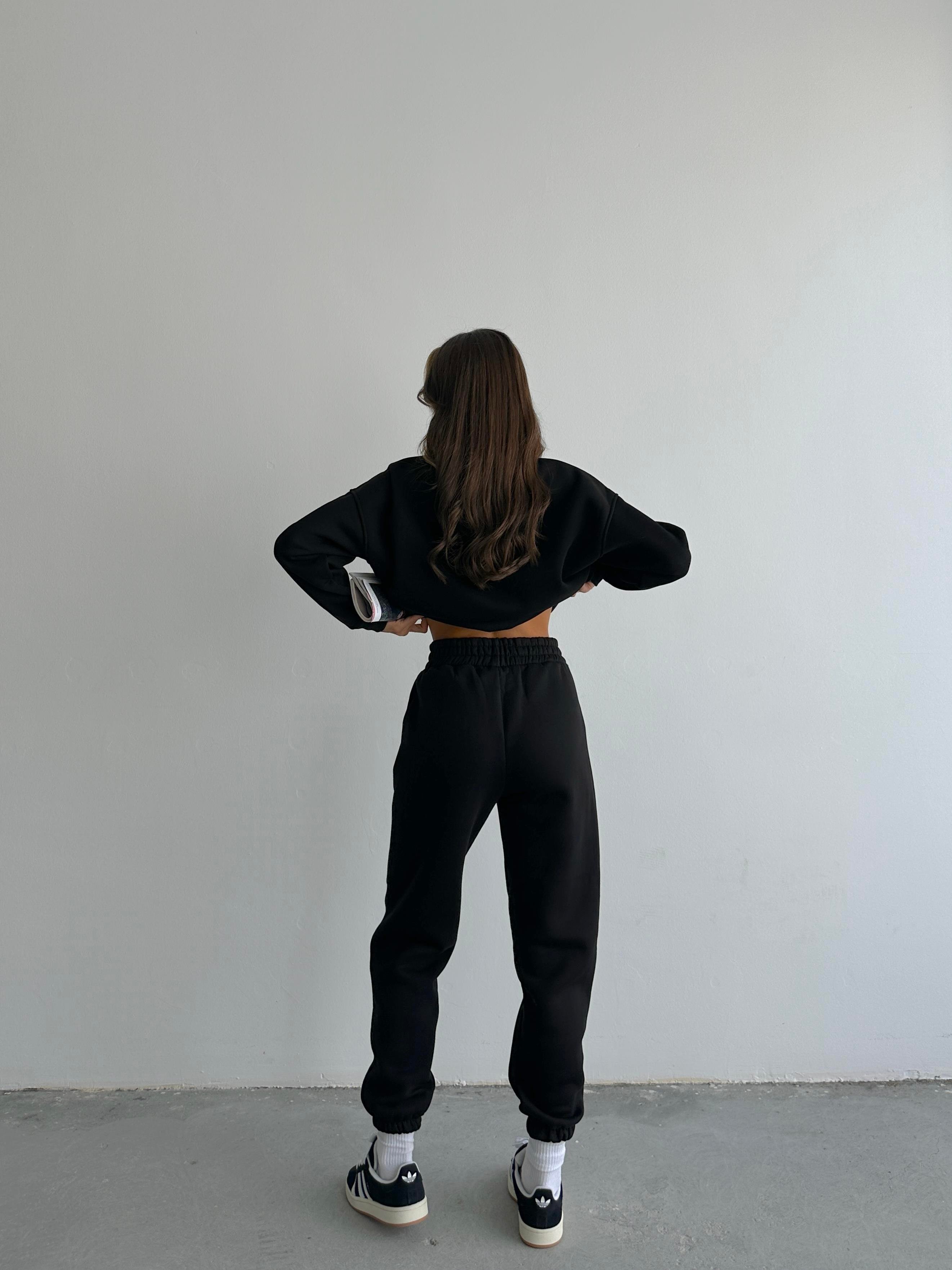 Danna Oversize Siyah Eşofman Takımı