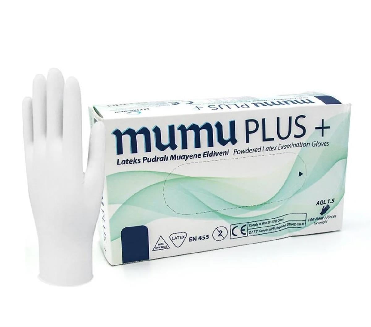Mumu Plus Nitril Muayene Eldiveni S 100'Lü