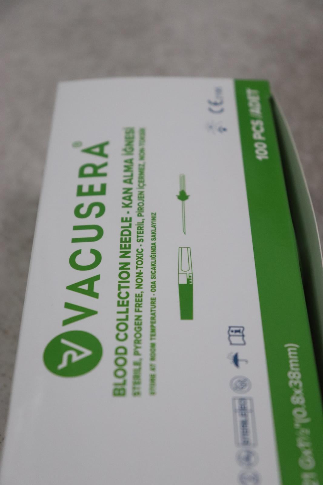 Vacusera Kan Alma İğnesi Yeşil 21G 100'Lü