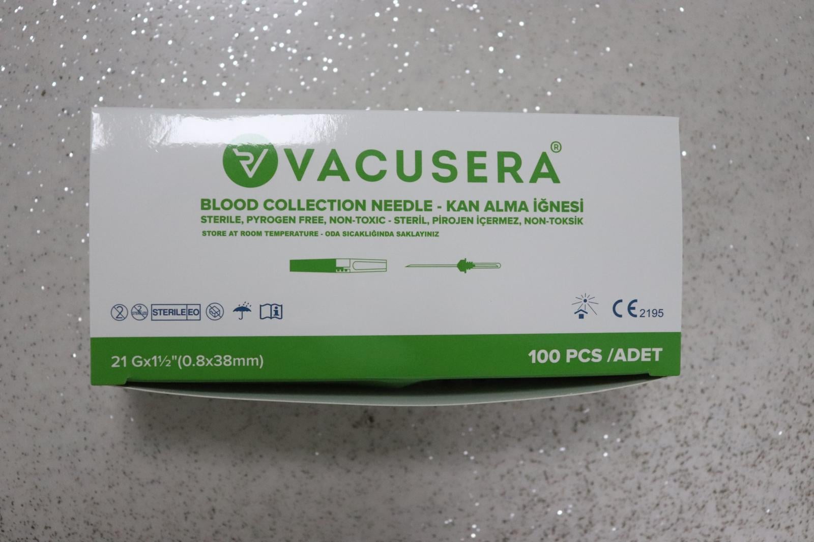 Vacusera Kan Alma İğnesi Yeşil 21G 100'Lü
