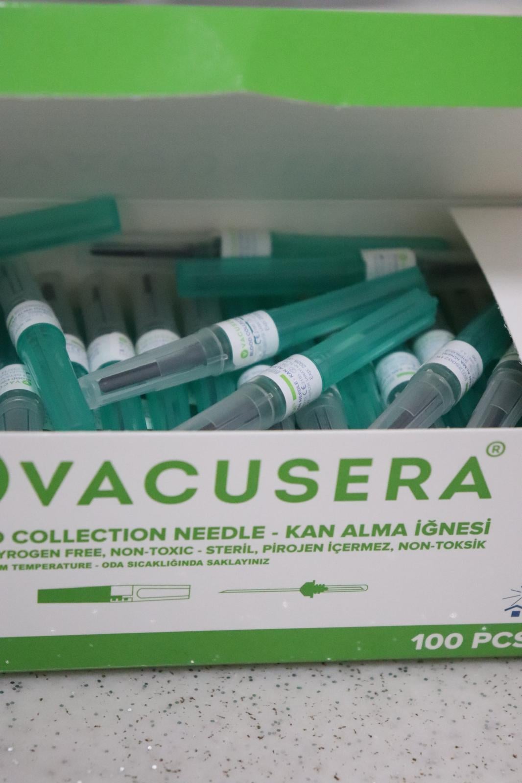Vacusera Kan Alma İğnesi Yeşil 21G 100'Lü