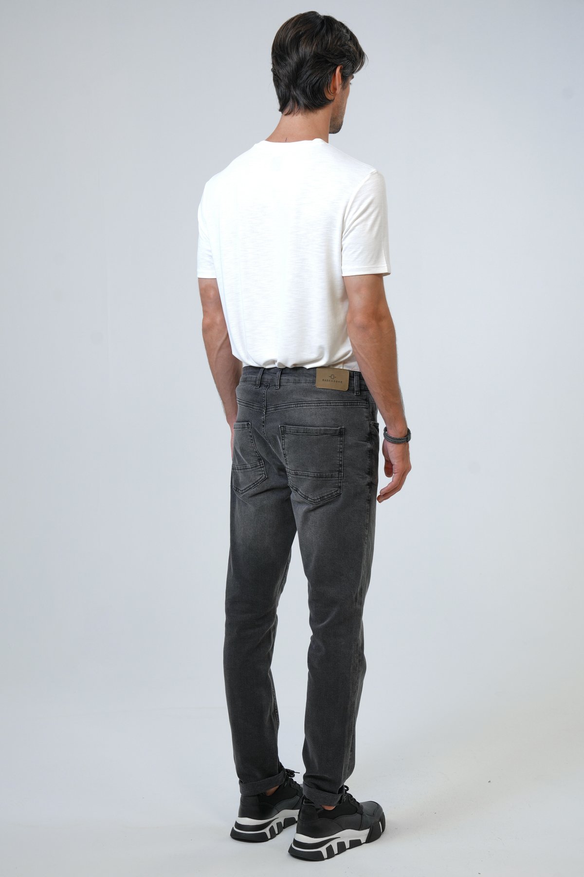 AĞARTMA YIKAMALI SLIM 5 CEP DENIM PANTOLON