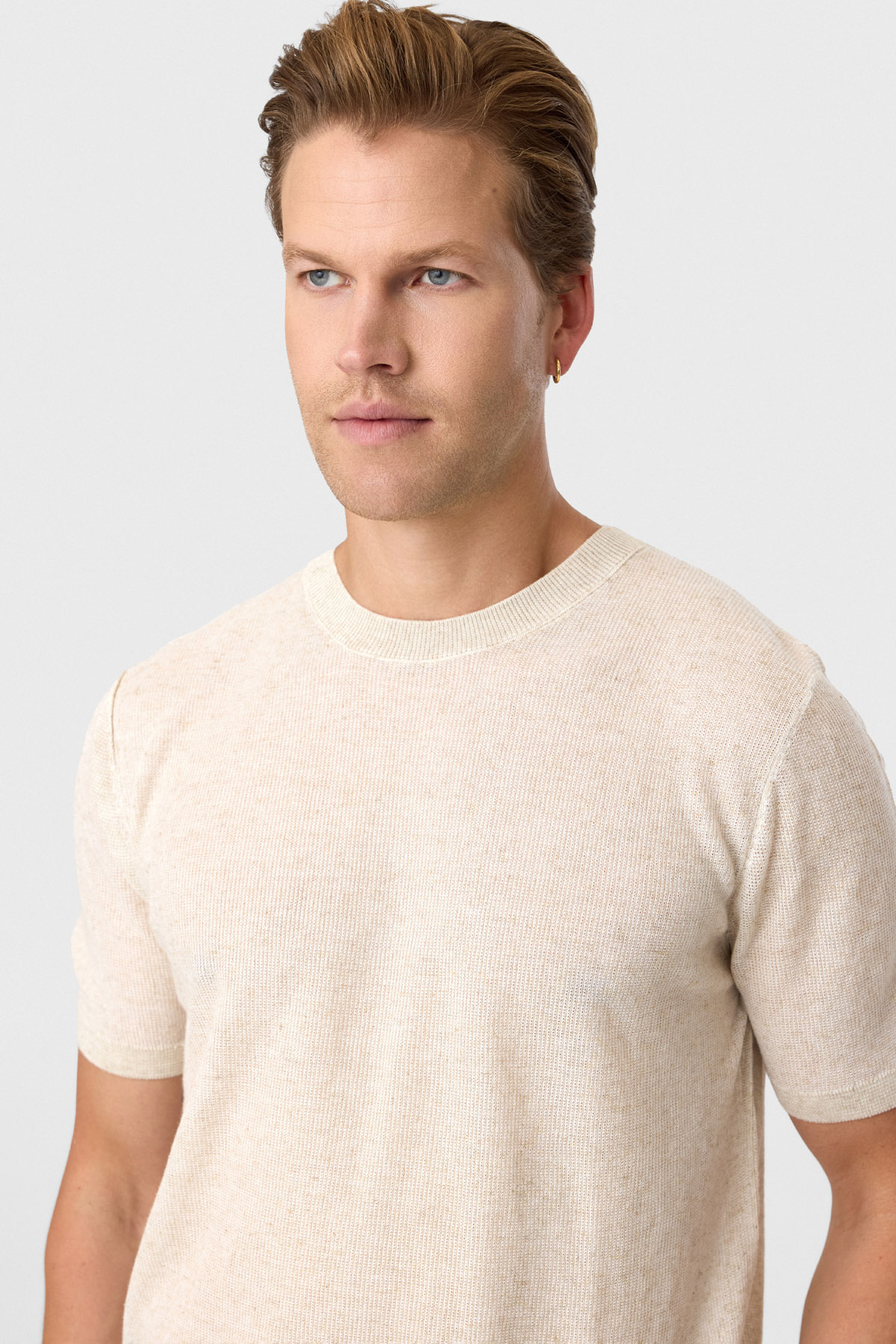 Bej Regular Fit Örme Triko