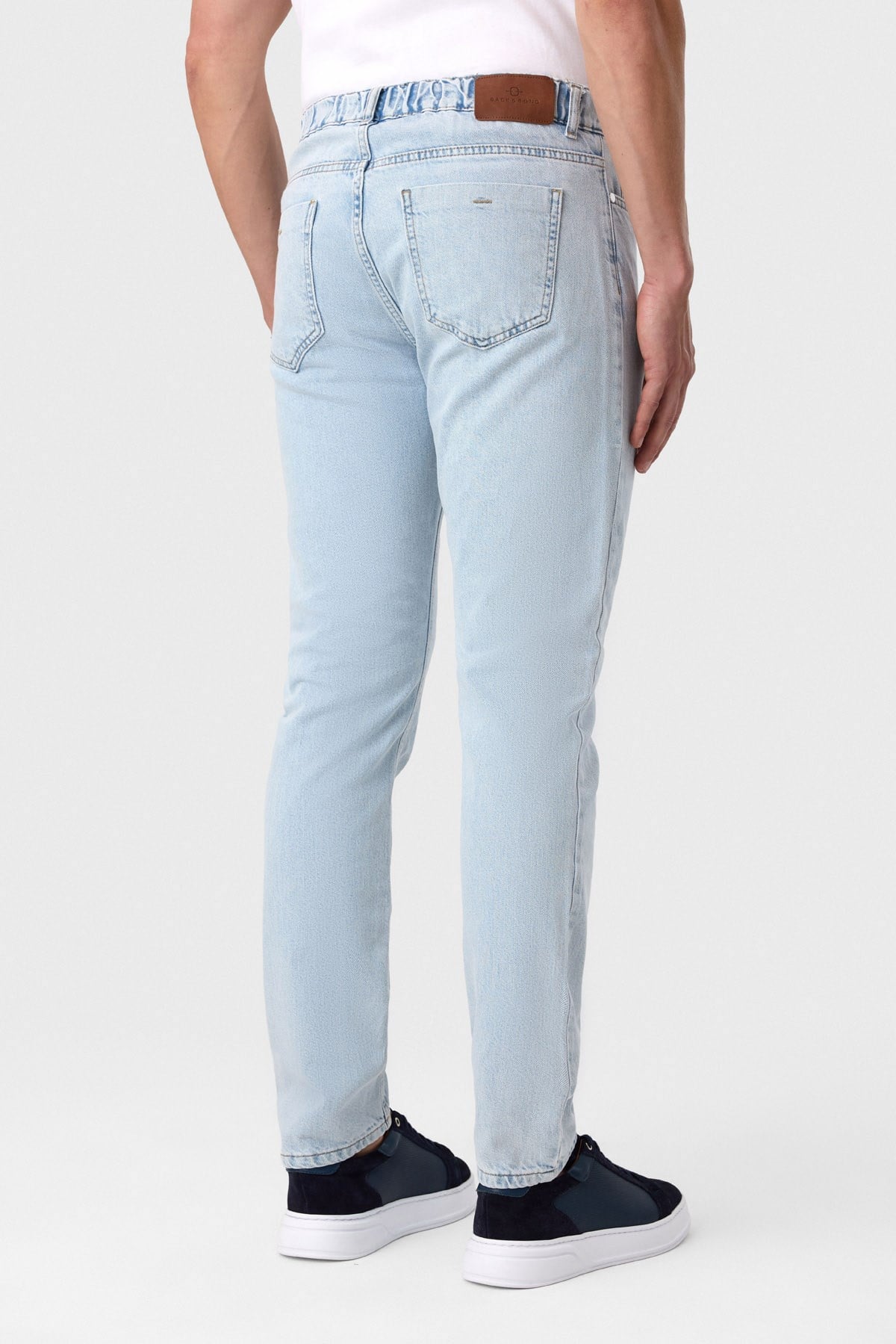Bel Lastikli Yıkamalı Denim