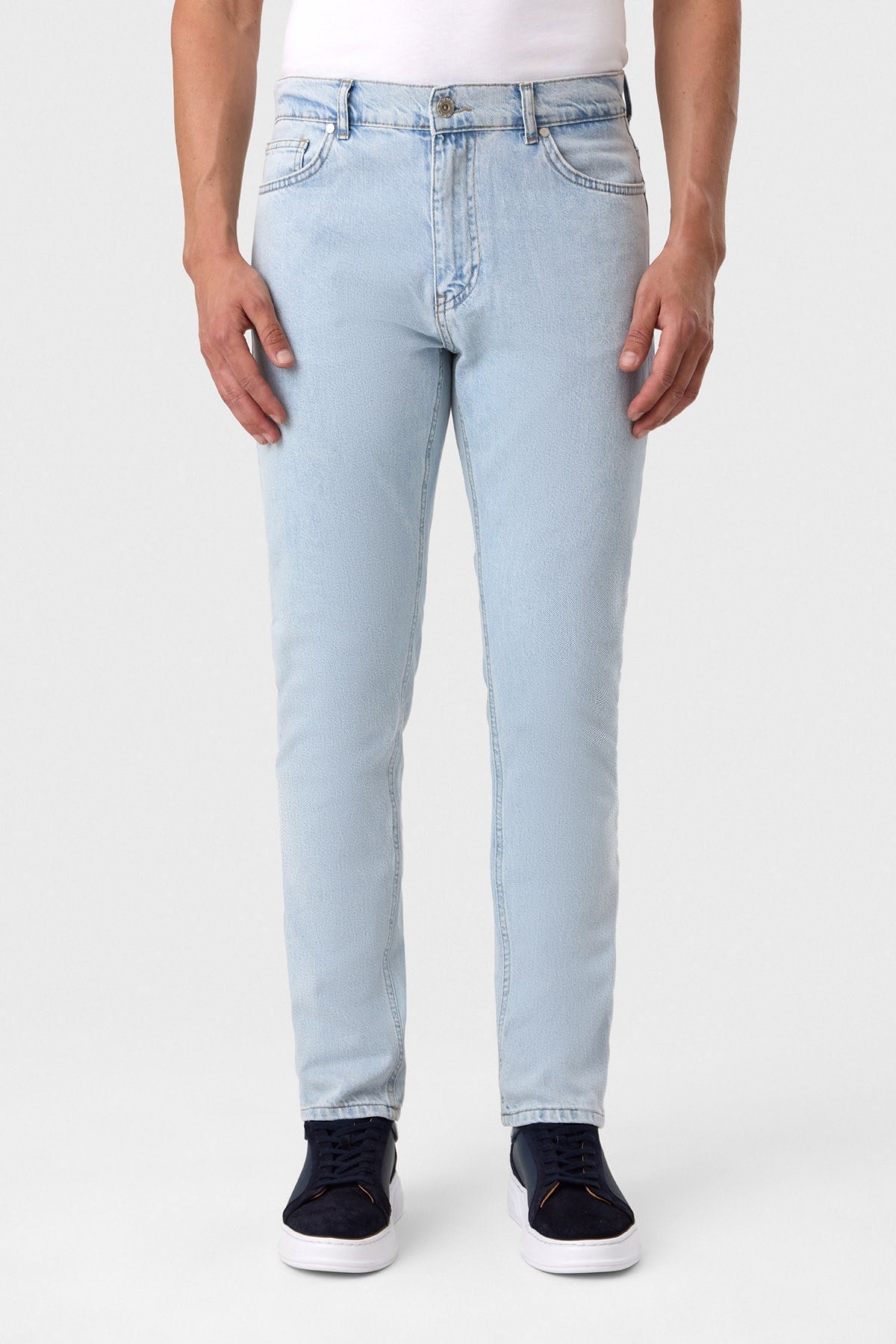 Bel Lastikli Yıkamalı Denim