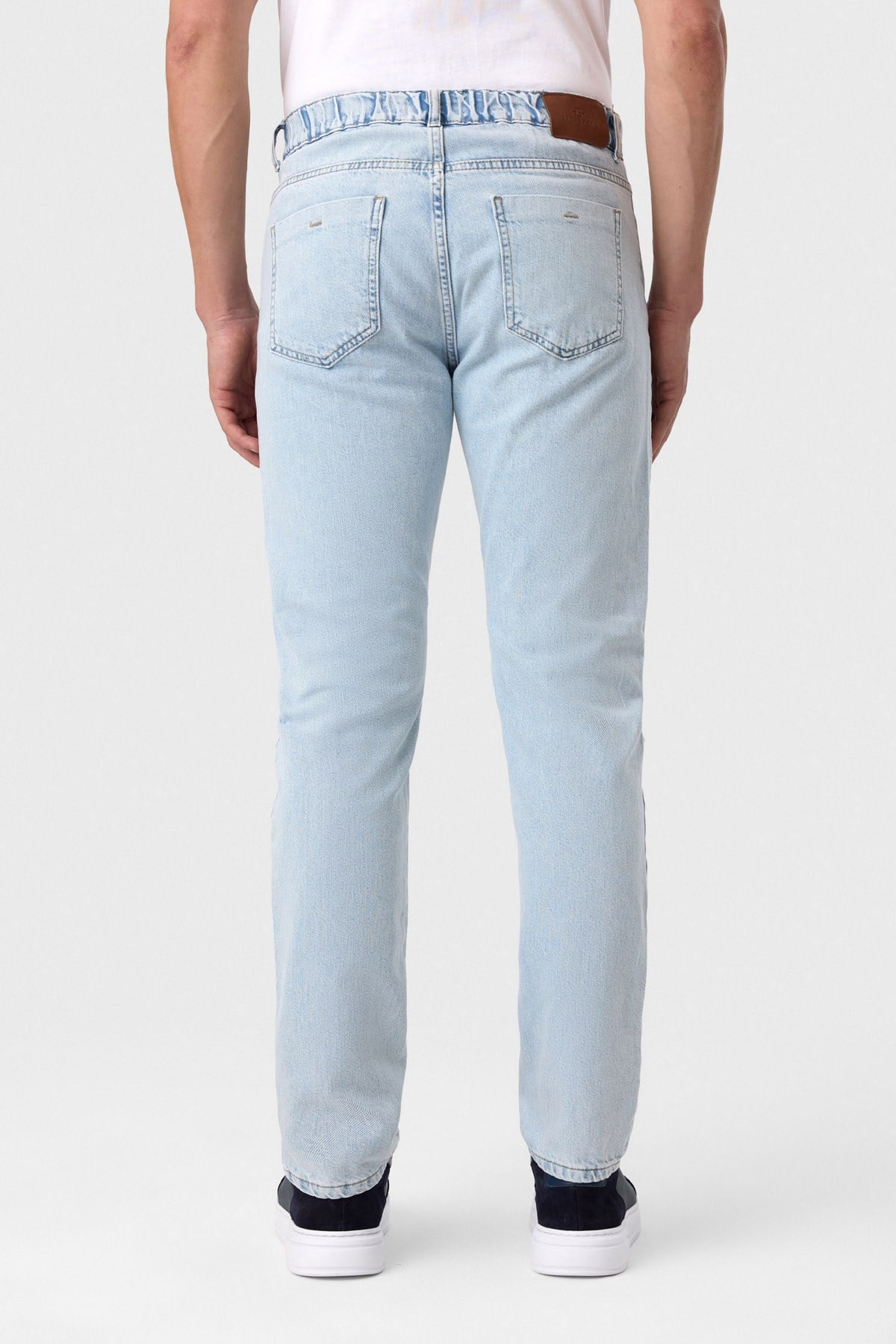 Bel Lastikli Yıkamalı Denim