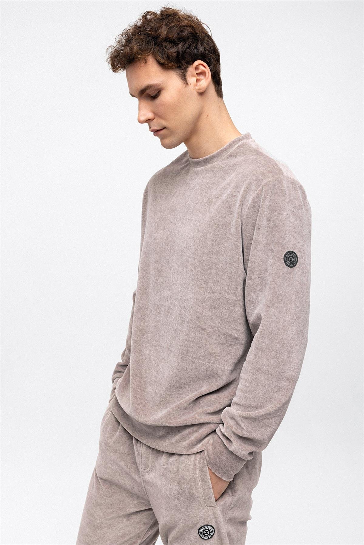 BİSİKLET YAKA HAVLU SWEAT