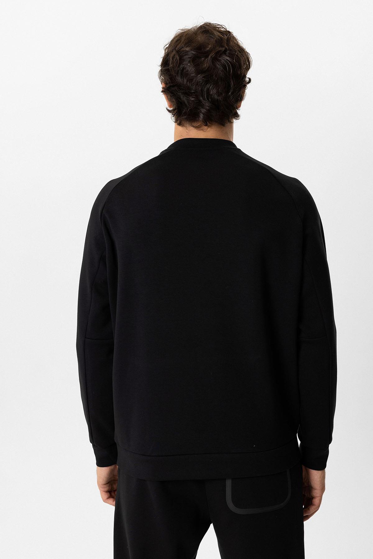 BİSİKLET YAKA KANGRU CEPLİ REGULAR FIT  SWEAT