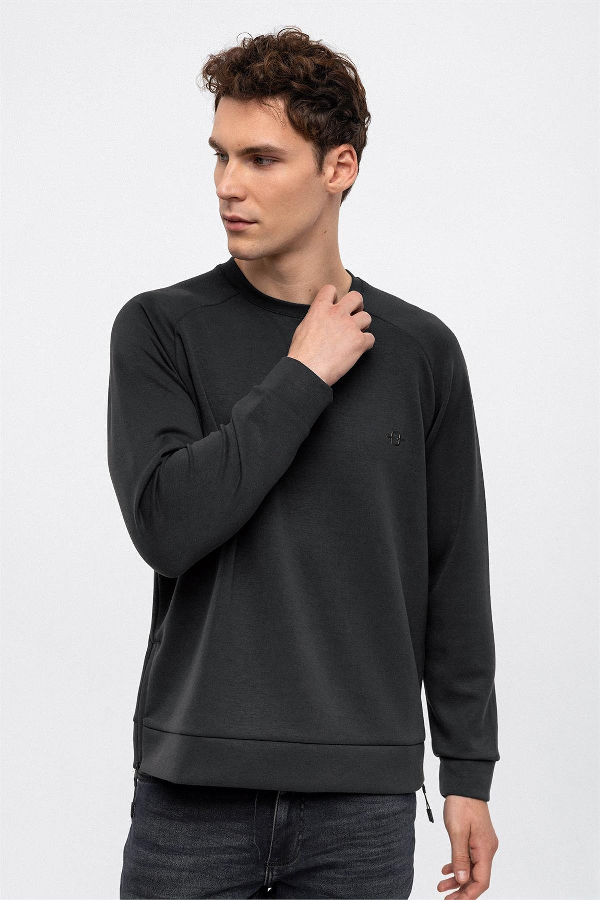BİSİKLET YAKA REGLAN KOL SWEAT