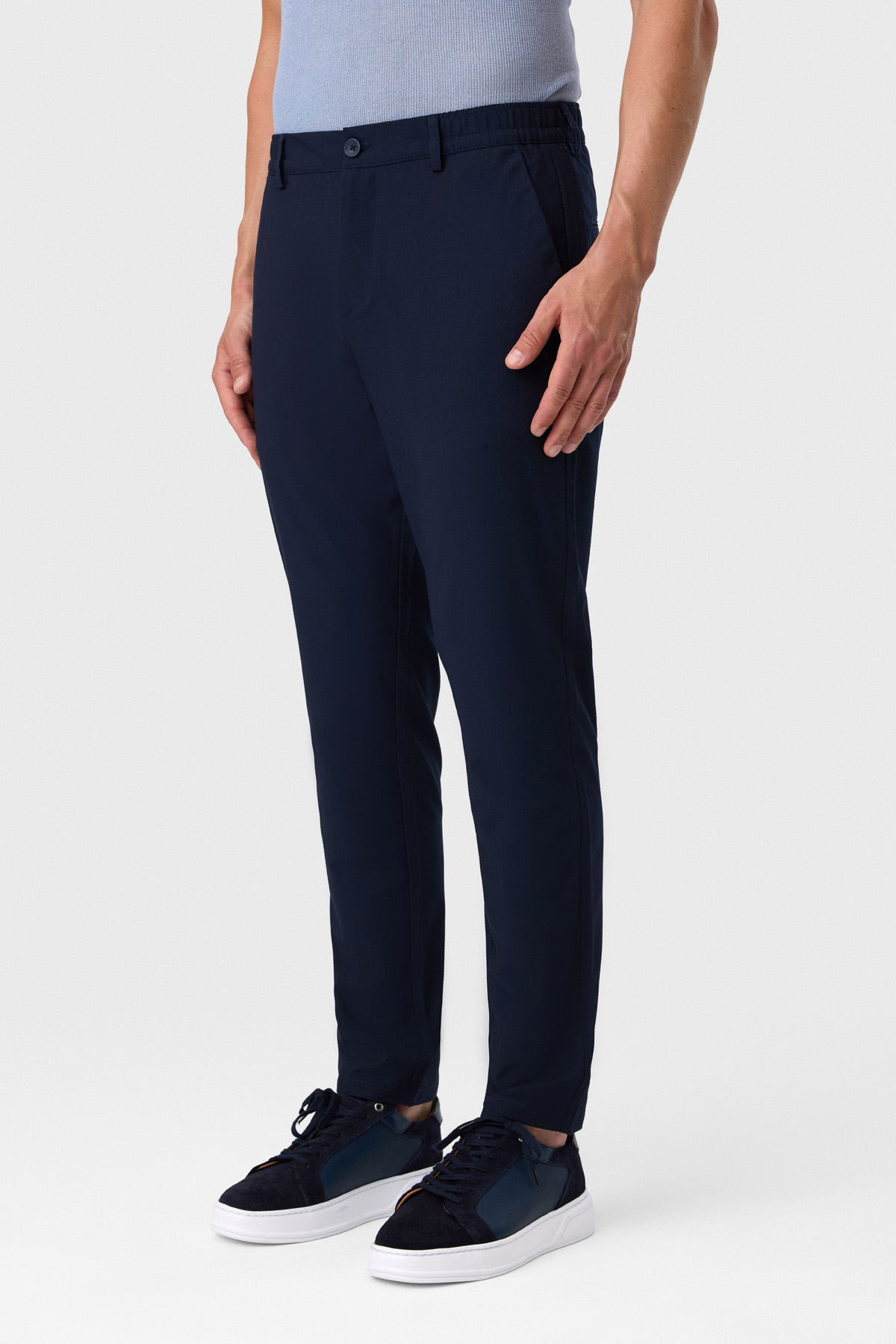 Comfort Fit Lacivert Jogger Pantolon