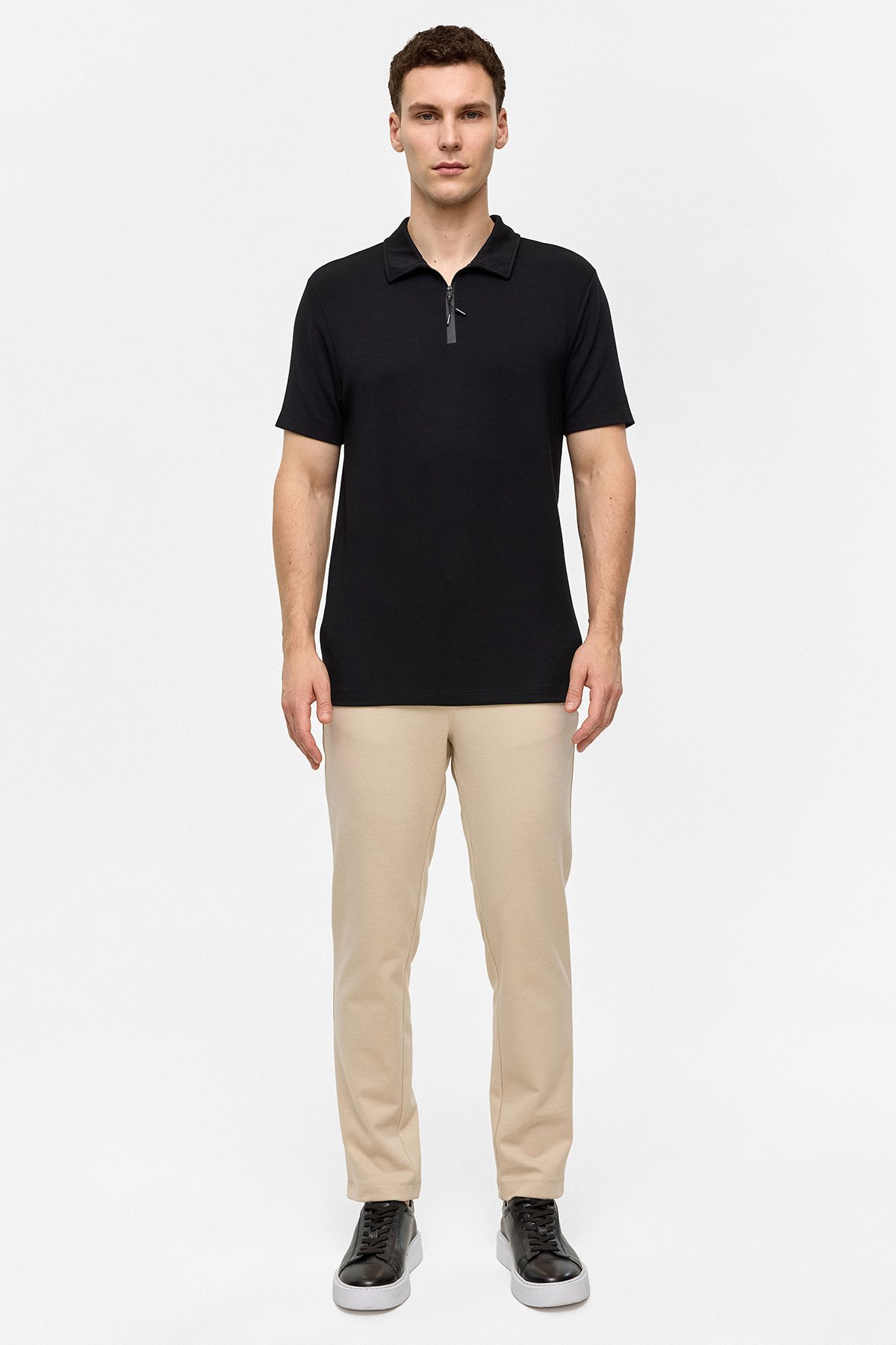 FERMUARLI POLO YAKA TSHIRT