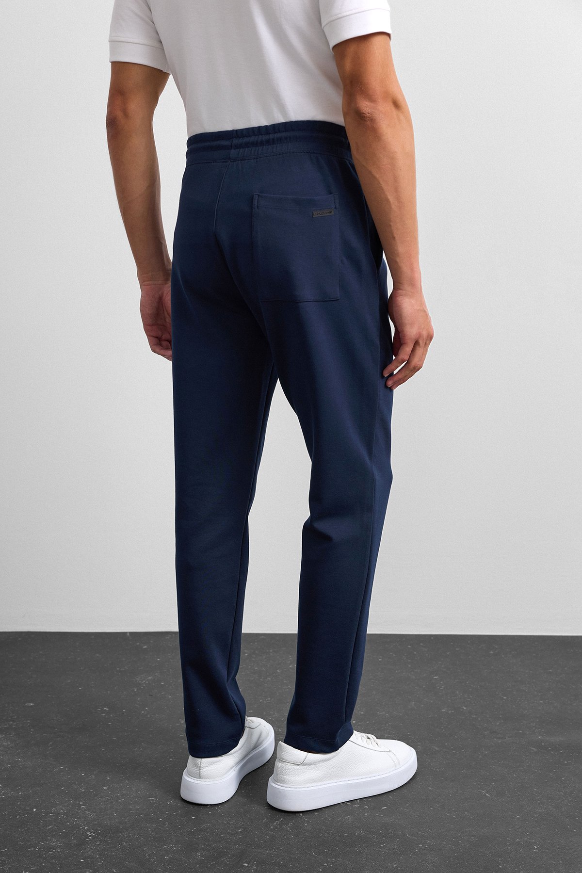 Lacivert Regular Fit Düz Paça Jogger Pantolon
