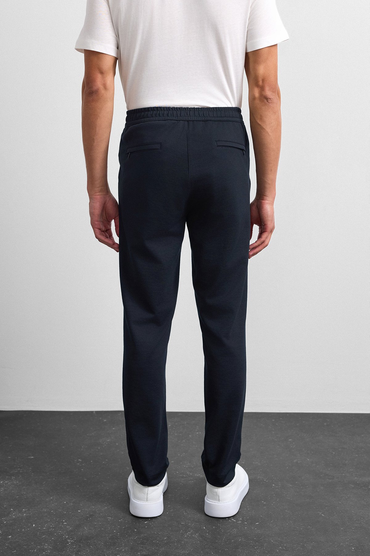 Lacivert Regular Fit Örme Pike Jogger Pantolon