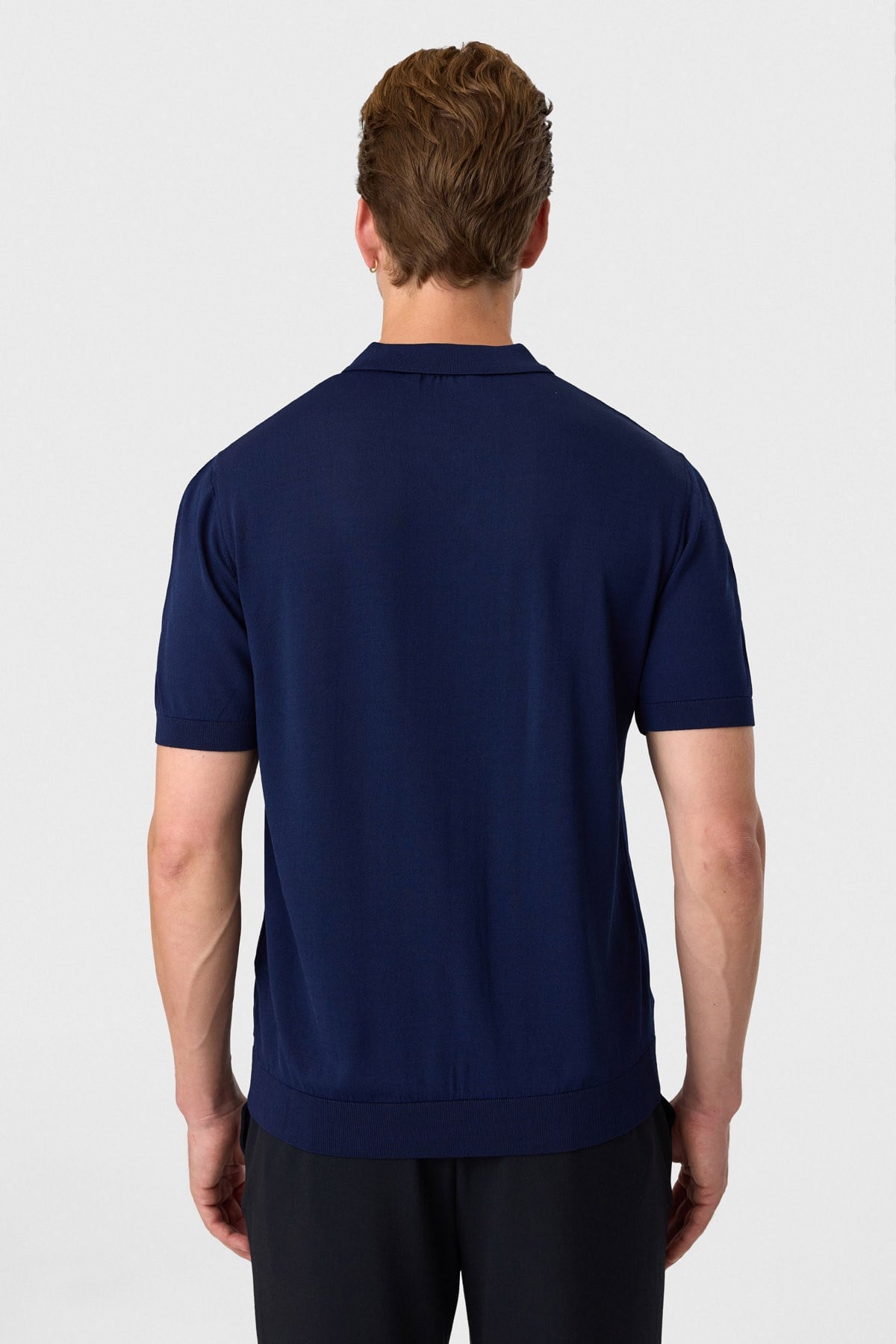 Lacivert Regular Fit Polo Yaka Triko Tişört