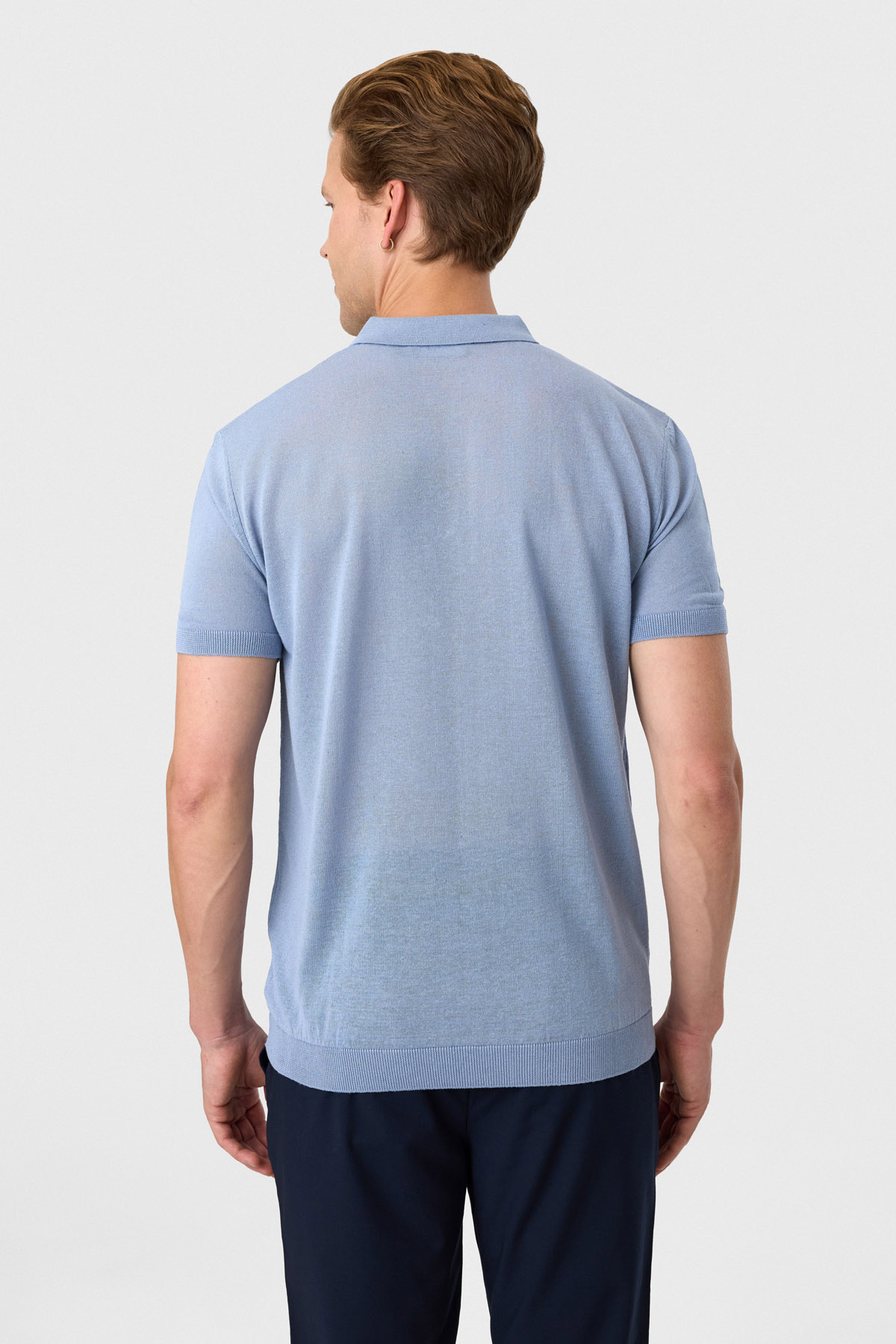 Mavi Regular Fit Düğmeli Polo Yaka Tişört