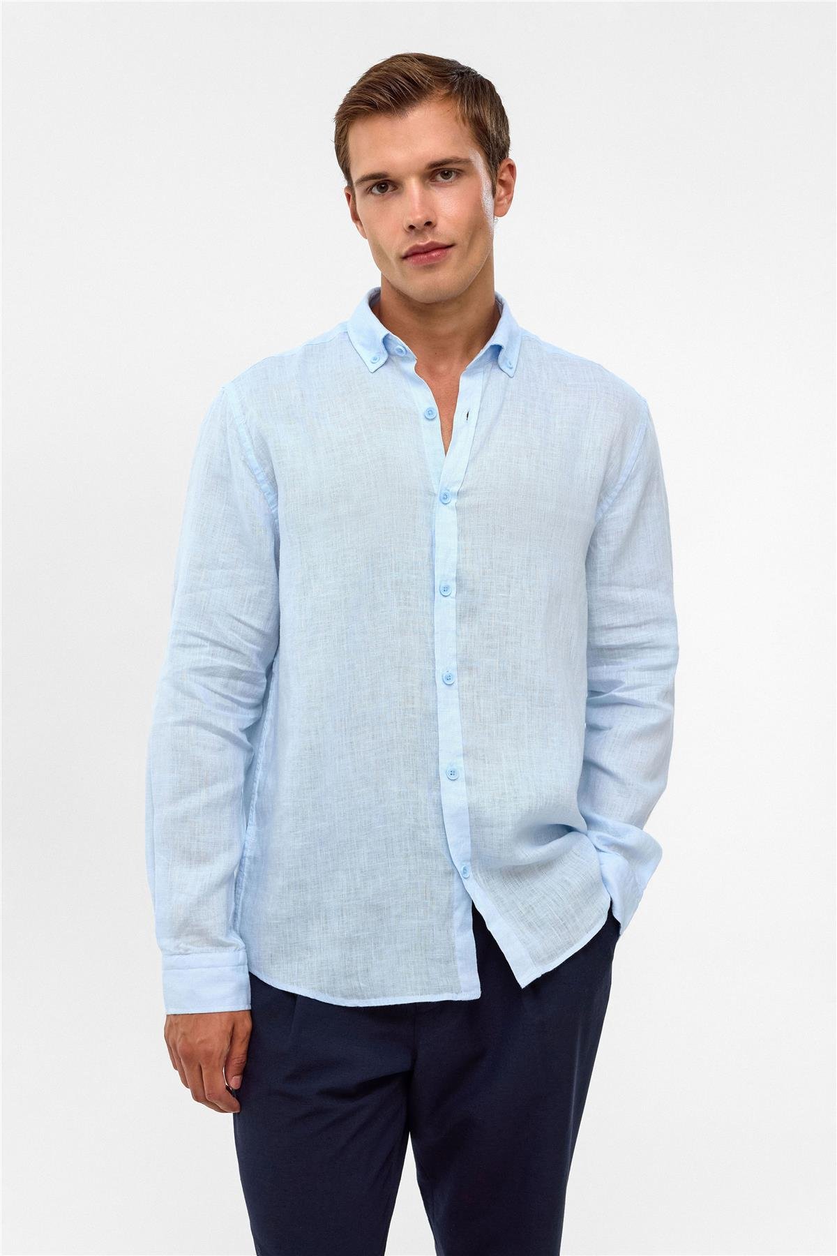 NORMAL YAKA DOKUMA GÖMLEK