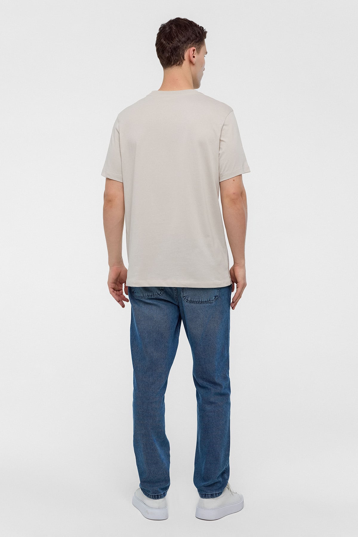 REGULAR FIT BİSİKLET YAKA BASİC TSHIRT