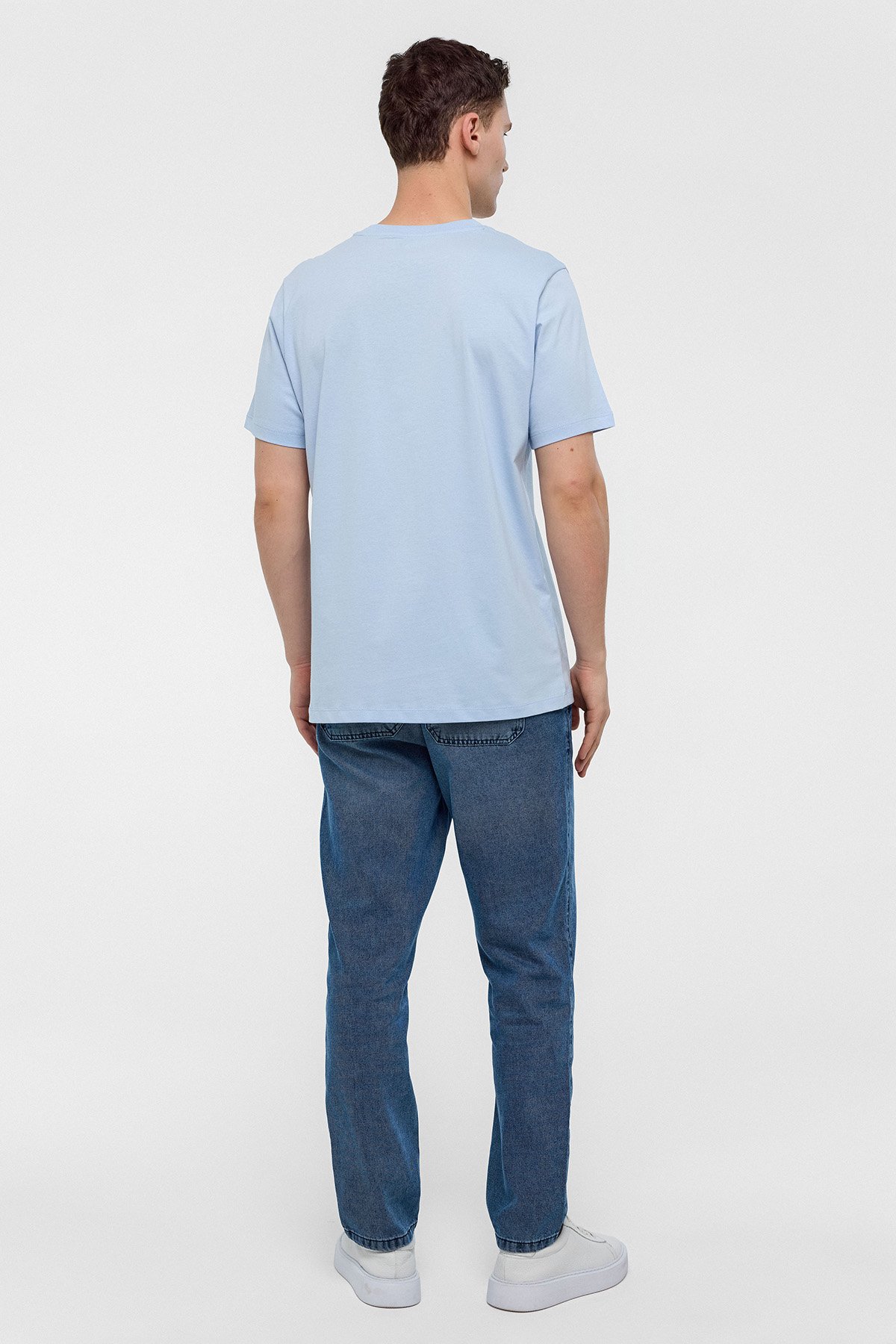 REGULAR FIT BİSİKLET YAKA BASİC TSHIRT