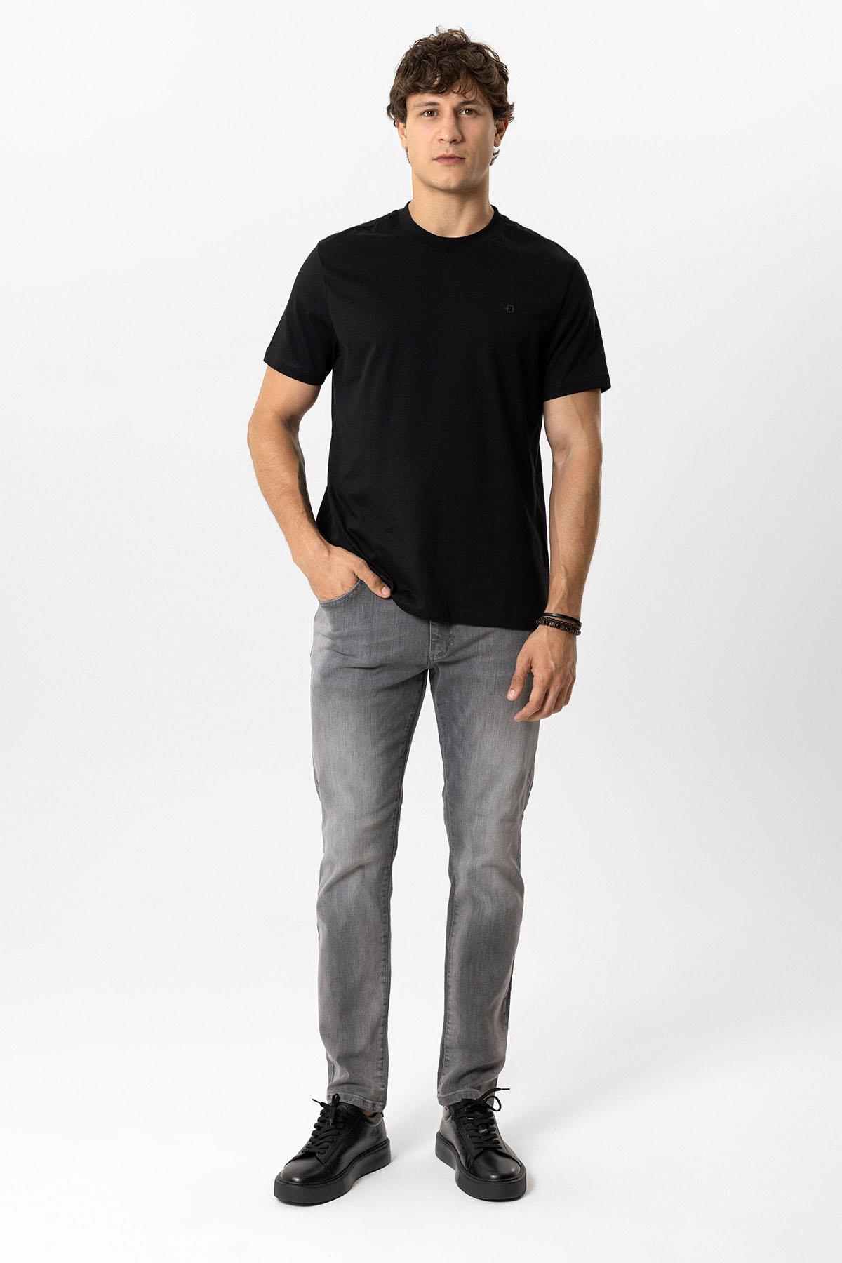 REGULAR FIT BİSİKLET YAKA BASIC TSHIRT