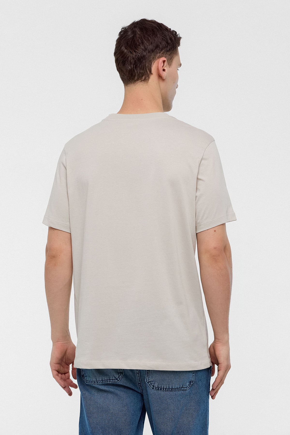 REGULAR FIT BİSİKLET YAKA BASİC TSHIRT