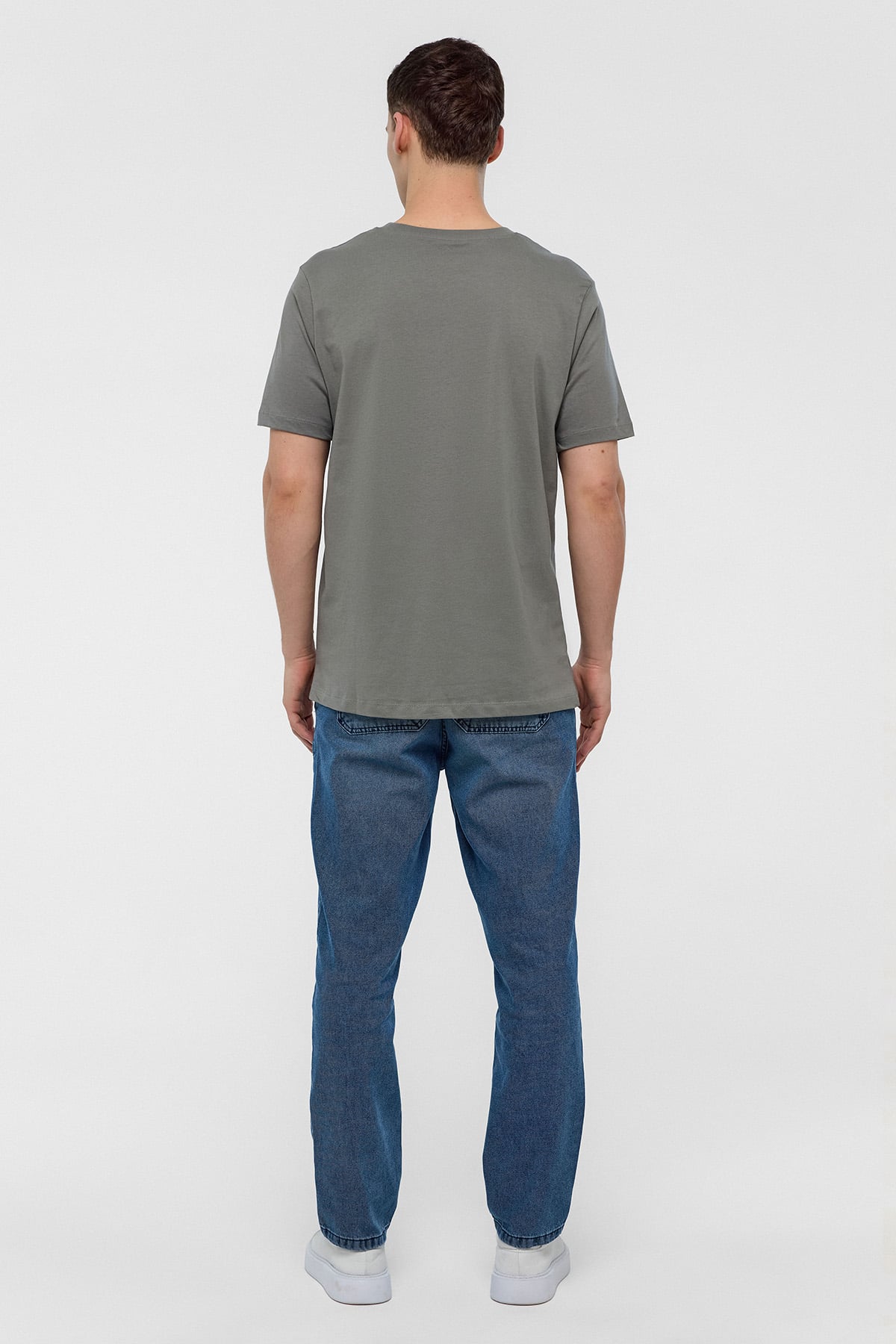 REGULAR FIT BİSİKLET YAKA BASİC TSHIRT