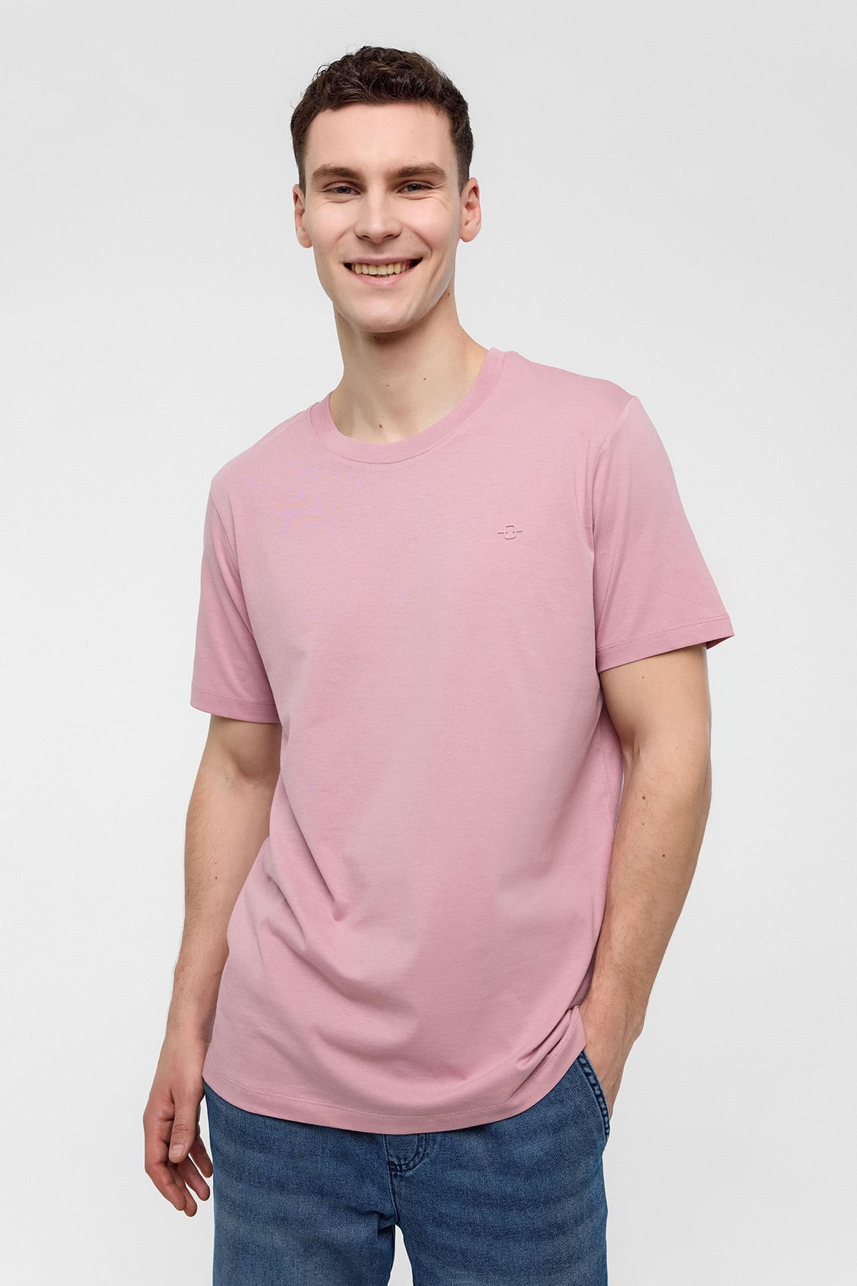 REGULAR FIT BİSİKLET YAKA BASİC TSHIRT
