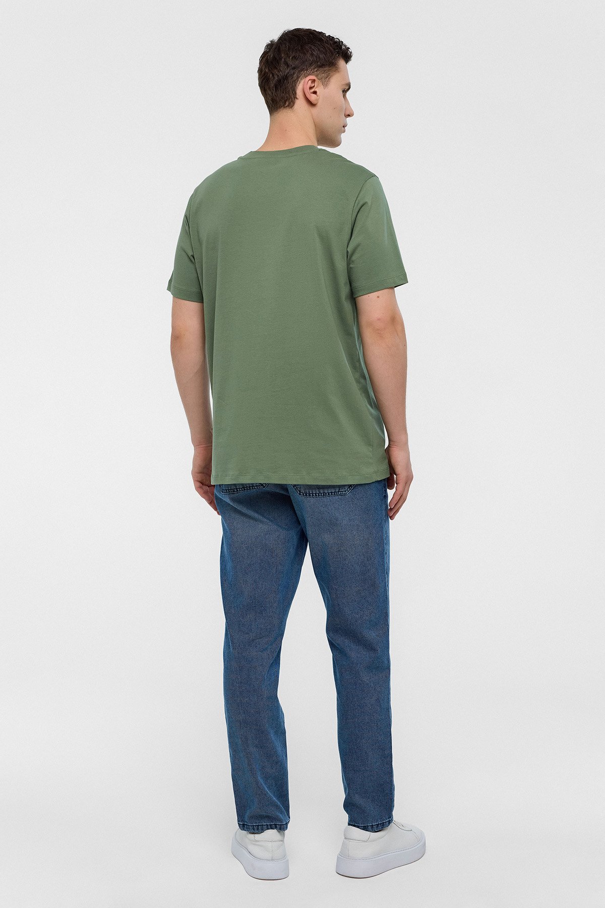 REGULAR FIT BİSİKLET YAKA BASİC TSHIRT