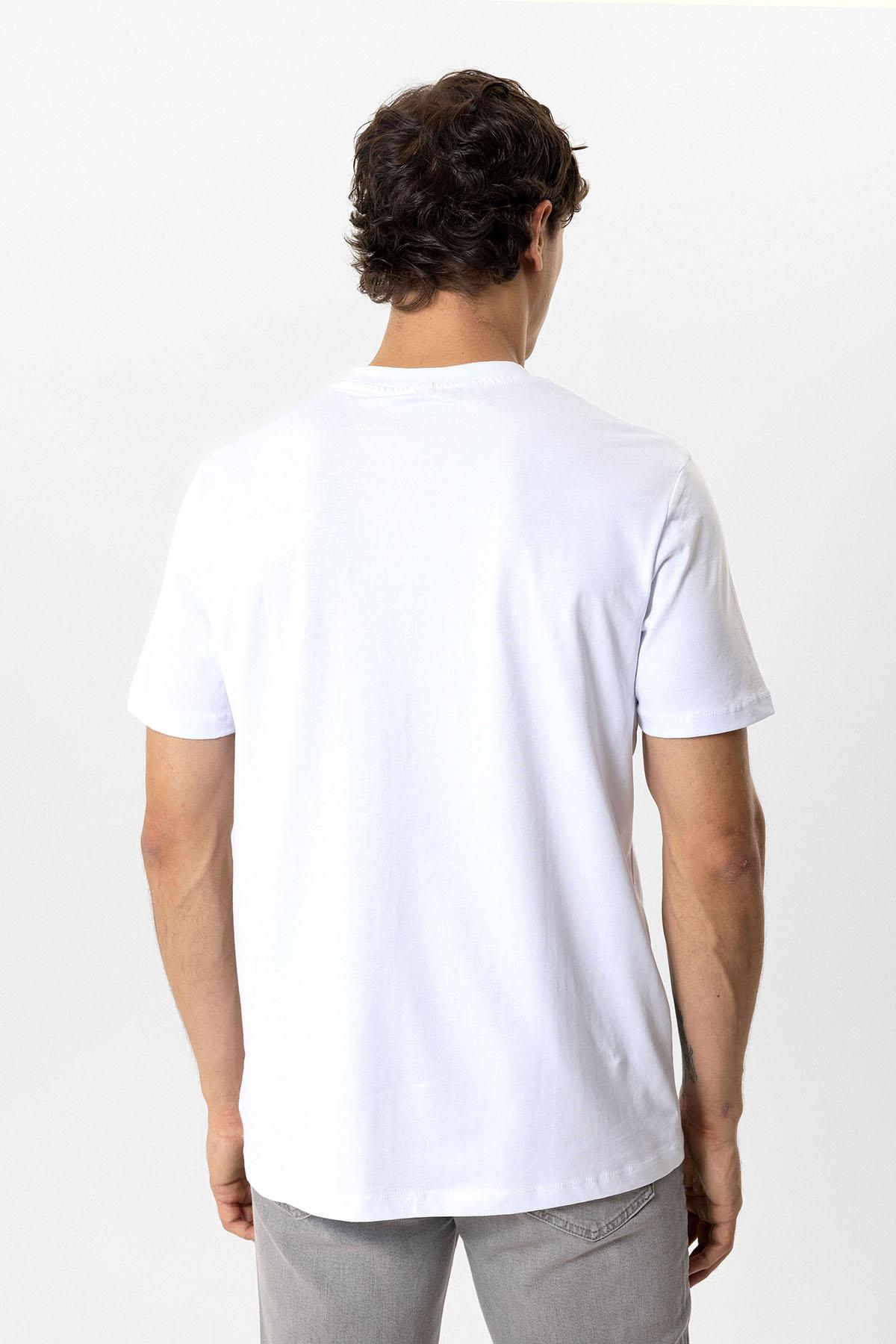 REGULAR FIT BİSİKLET YAKA BASIC TSHIRT