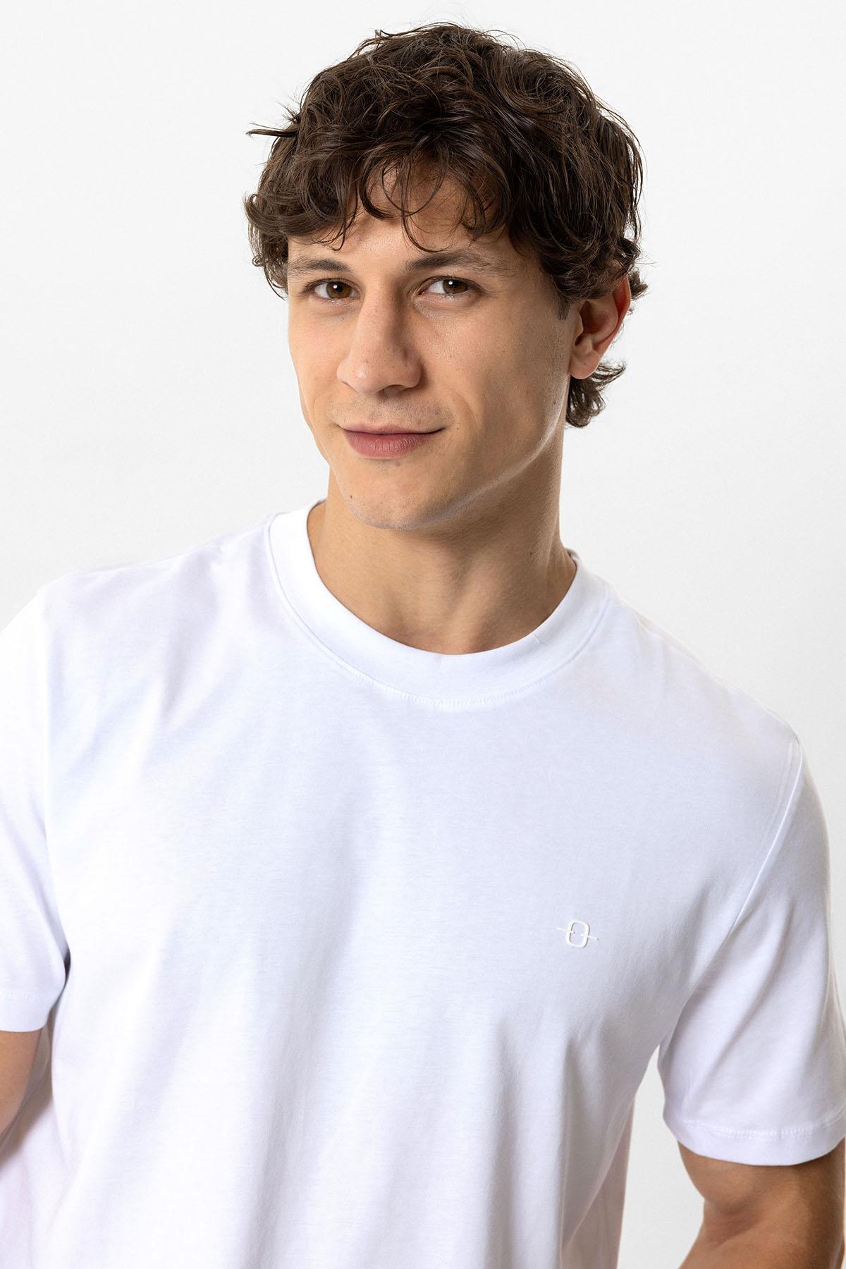 REGULAR FIT BİSİKLET YAKA BASIC TSHIRT
