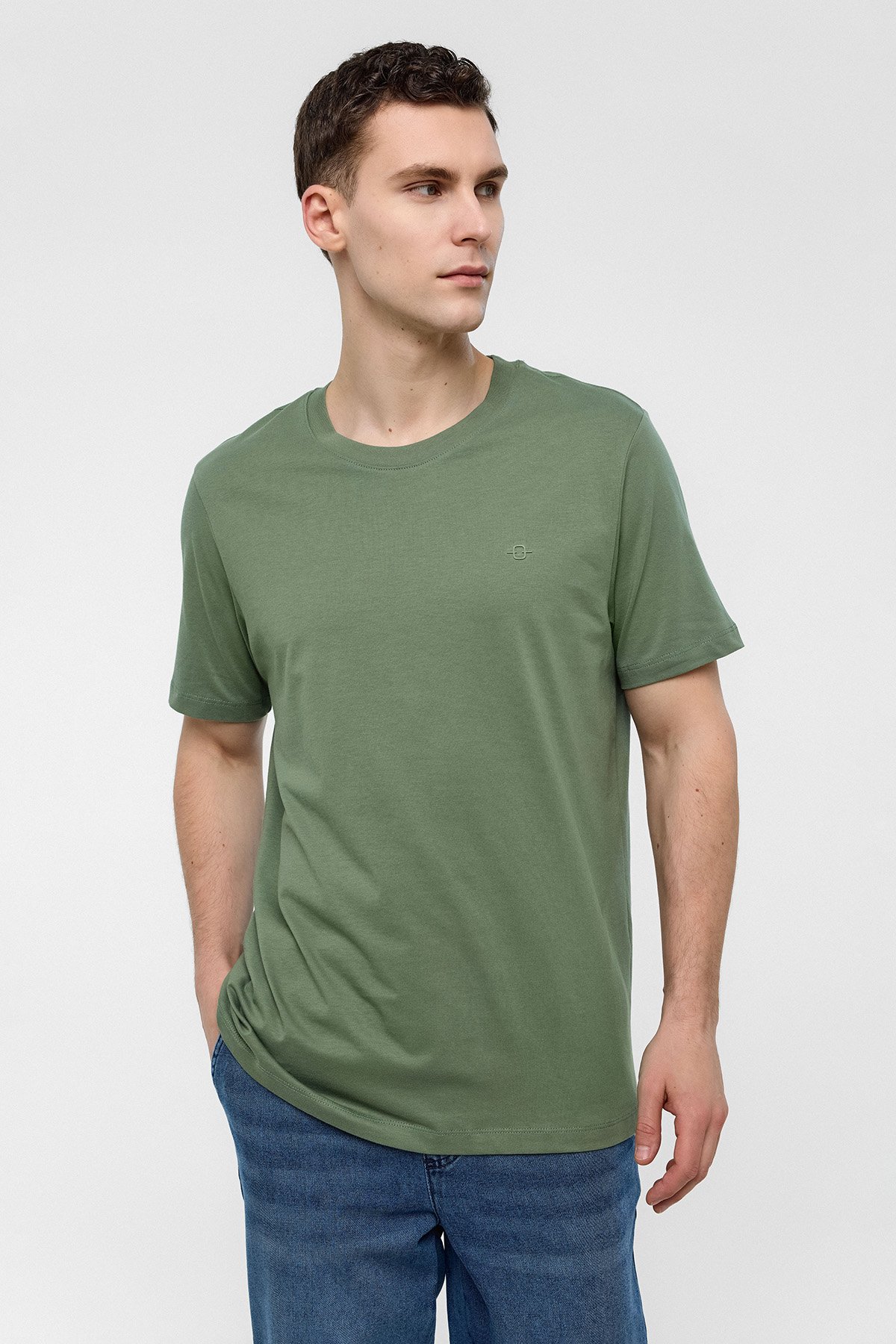 REGULAR FIT BİSİKLET YAKA BASİC TSHIRT