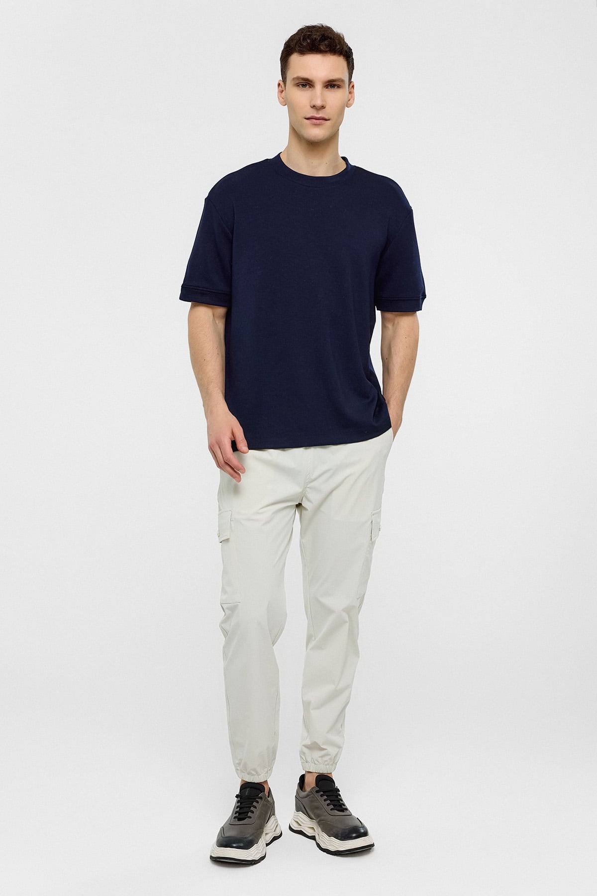 REGULAR FIT BİSİKLET YAKA BASIC TSHIRT