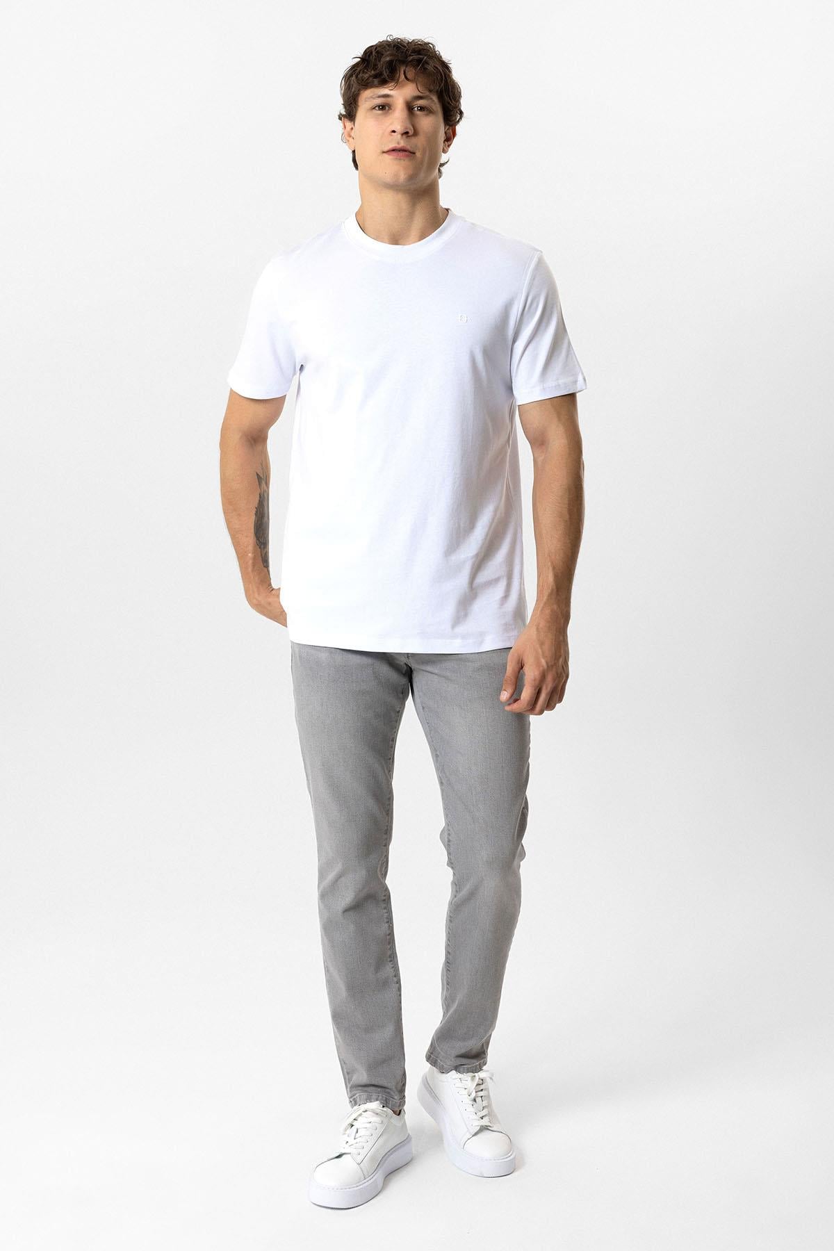 REGULAR FIT BİSİKLET YAKA BASIC TSHIRT