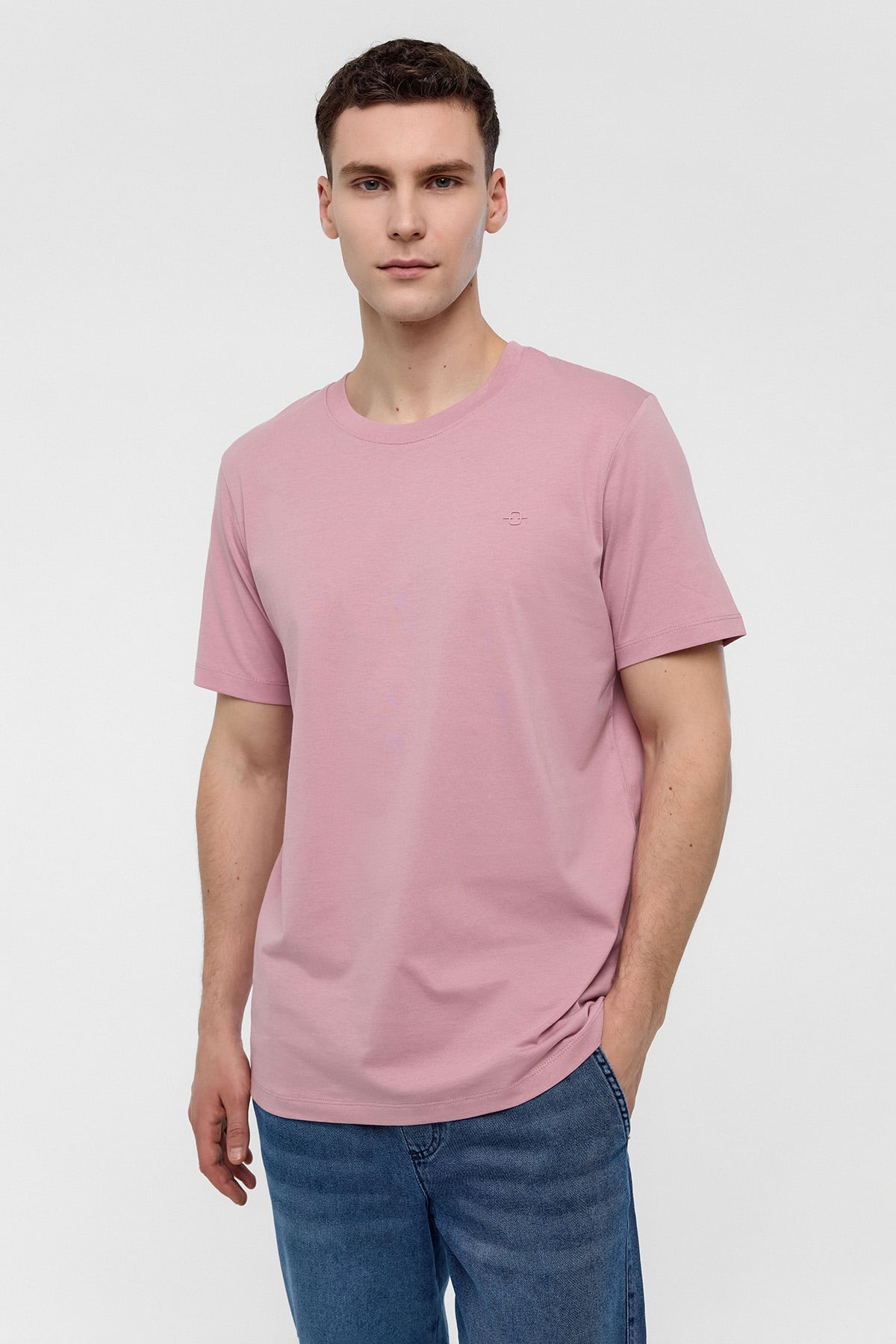 REGULAR FIT BİSİKLET YAKA BASİC TSHIRT