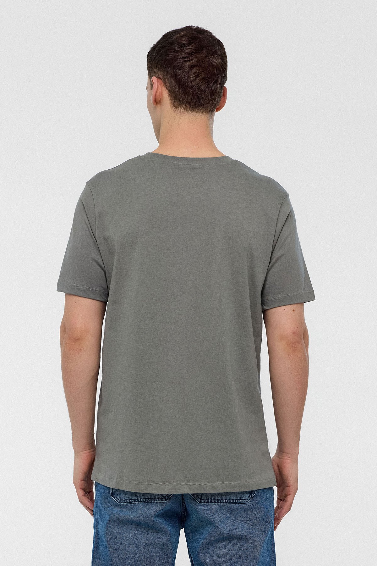 REGULAR FIT BİSİKLET YAKA BASİC TSHIRT