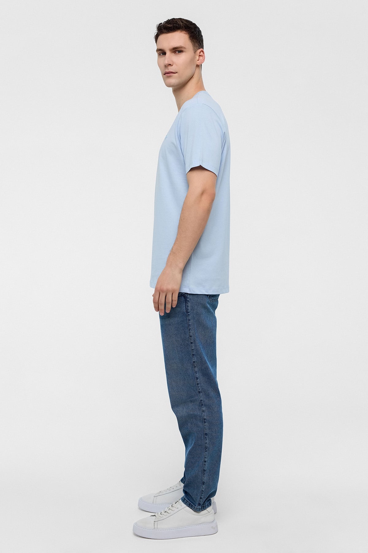 REGULAR FIT BİSİKLET YAKA BASİC TSHIRT