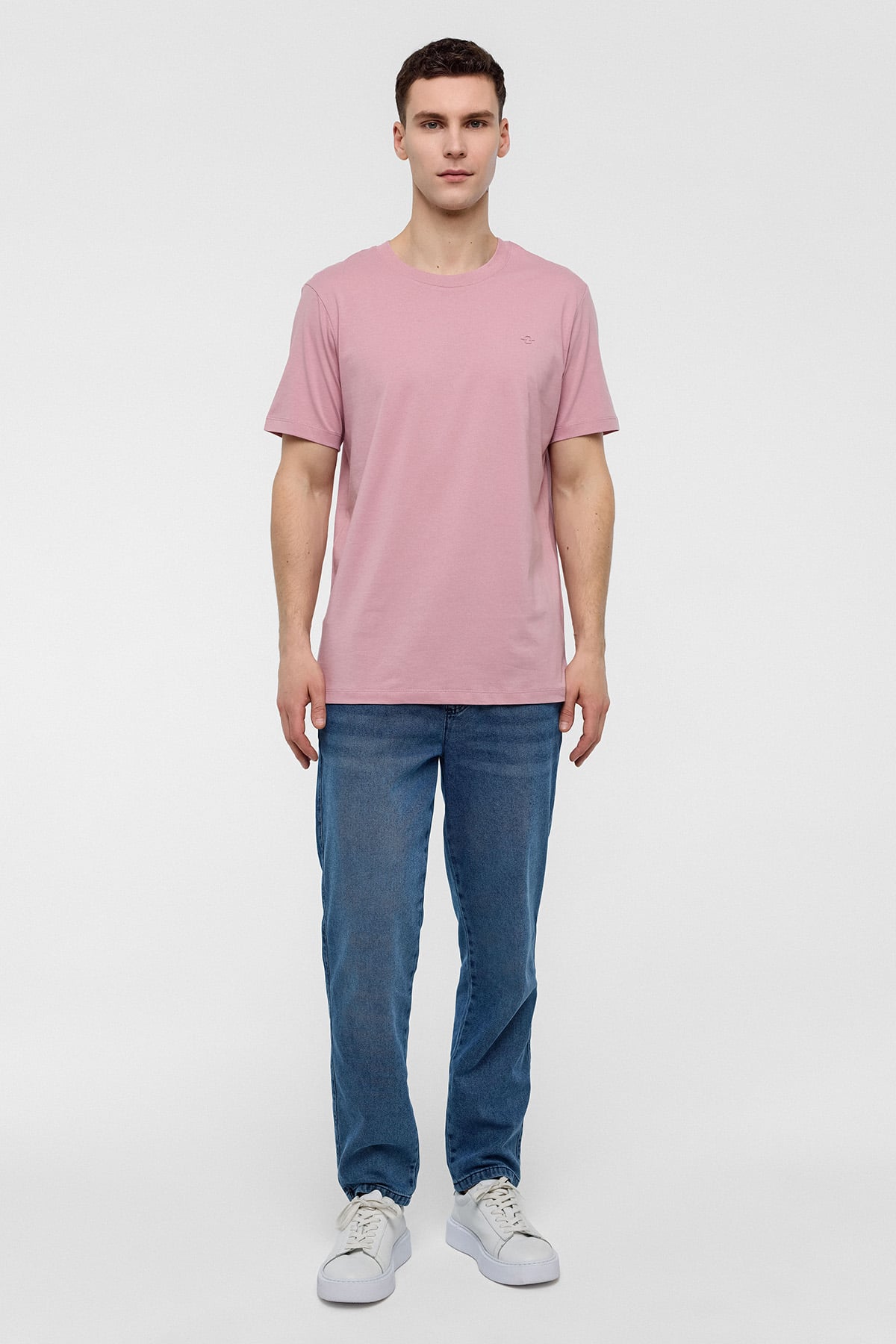 REGULAR FIT BİSİKLET YAKA BASİC TSHIRT