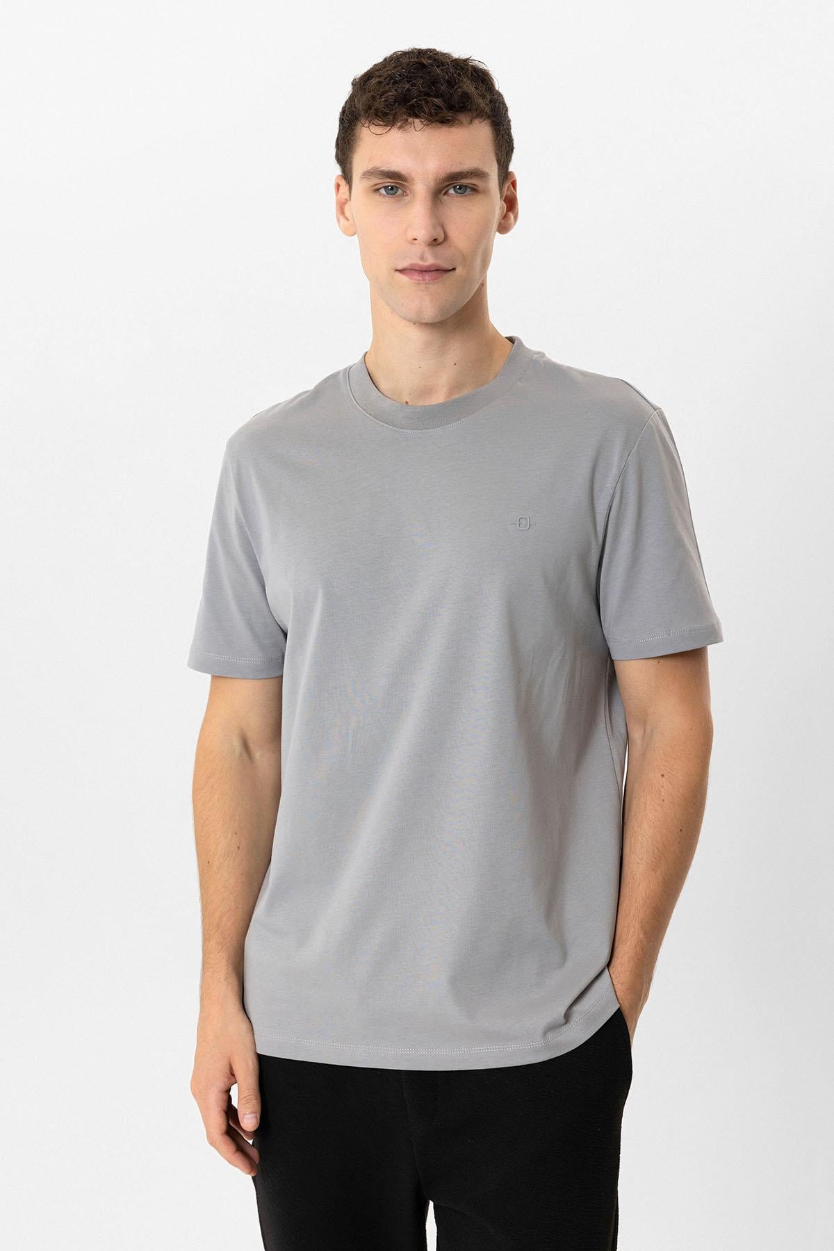 REGULAR FIT BİSİKLET YAKA BASIC TSHIRT