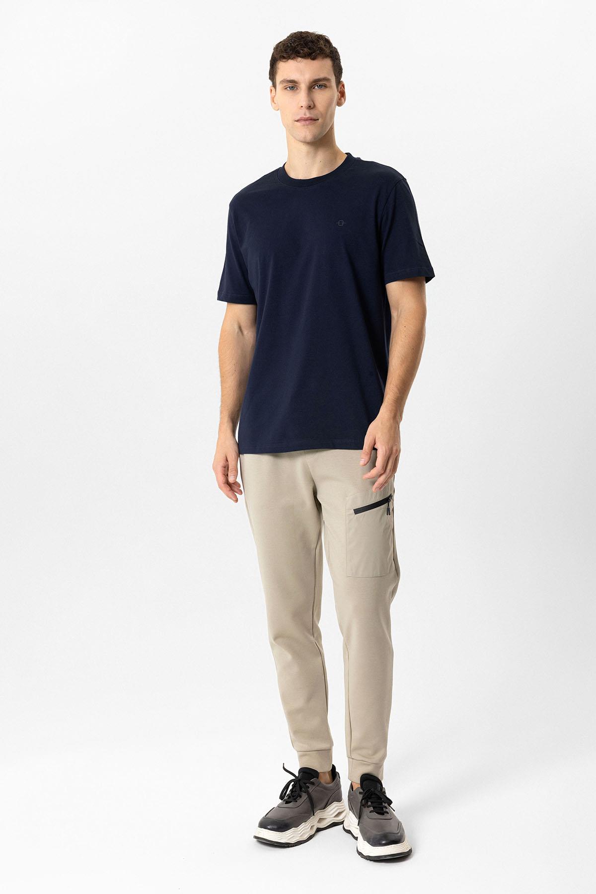 REGULAR FIT BİSİKLET YAKA BASIC TSHIRT