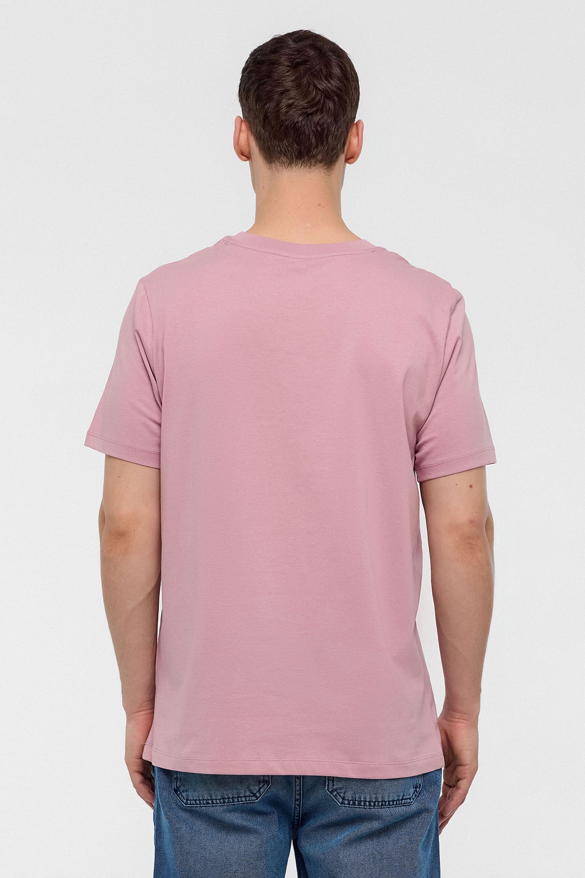 REGULAR FIT BİSİKLET YAKA BASİC TSHIRT