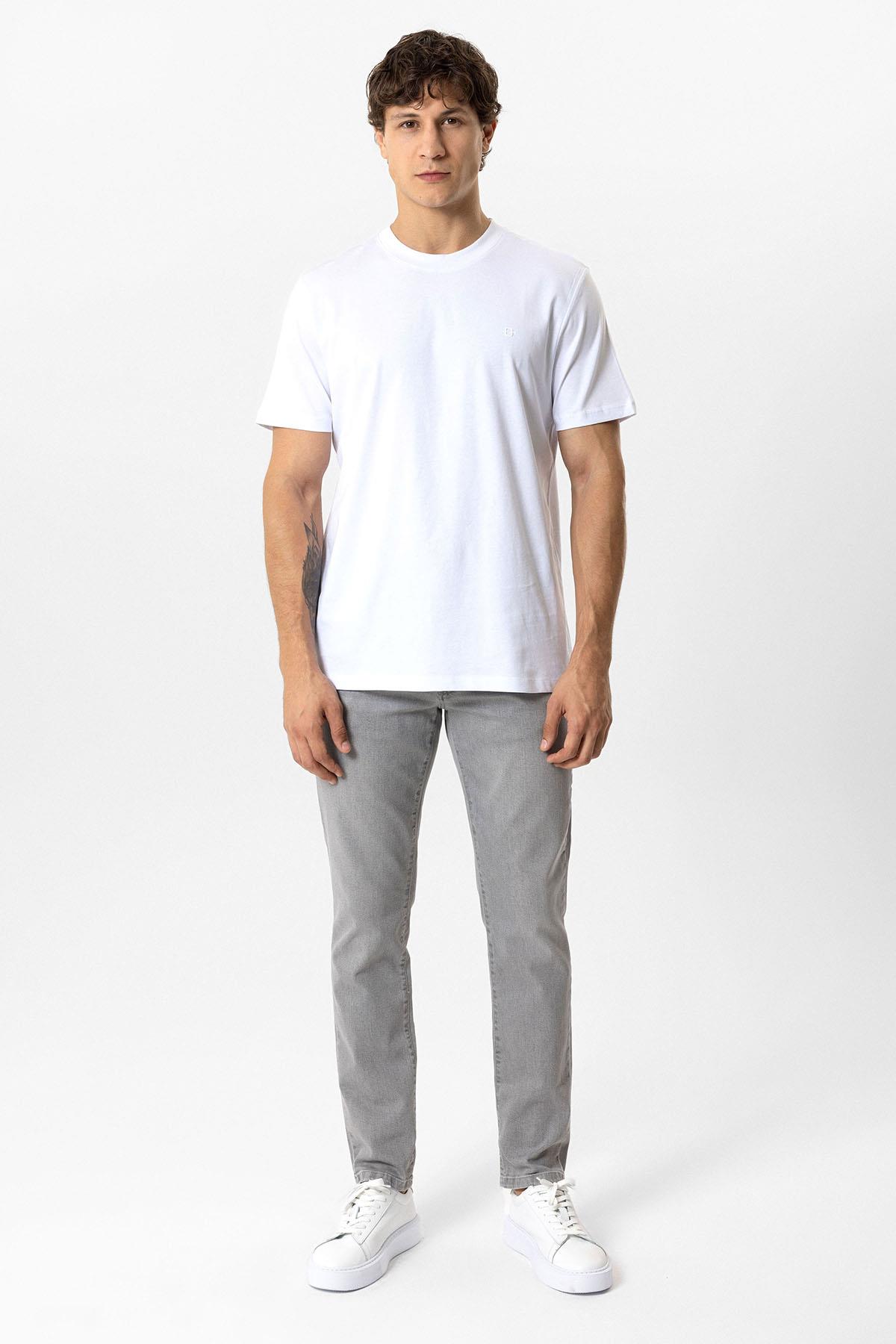 REGULAR FIT BİSİKLET YAKA BASIC TSHIRT