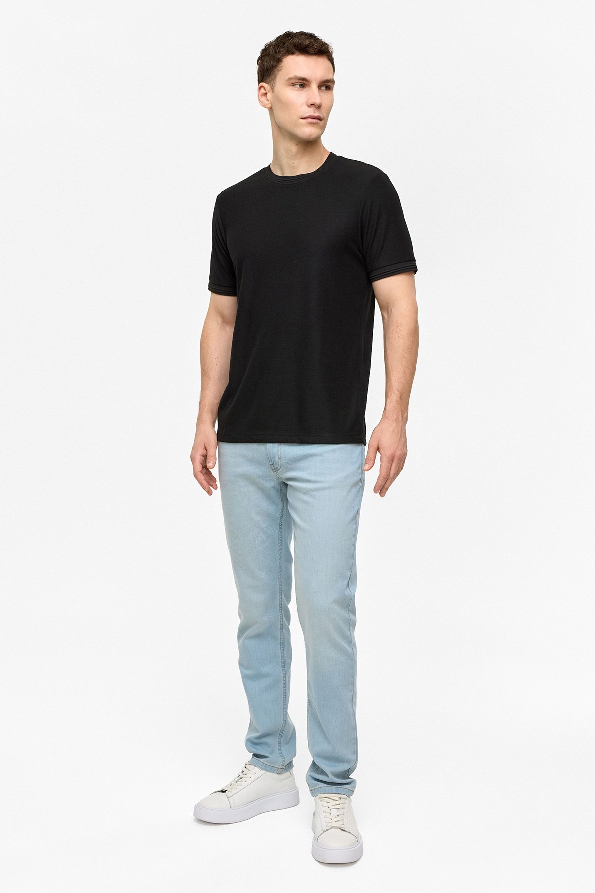 REGULAR FIT BİSİKLET YAKA KISA KOL TSHIRT