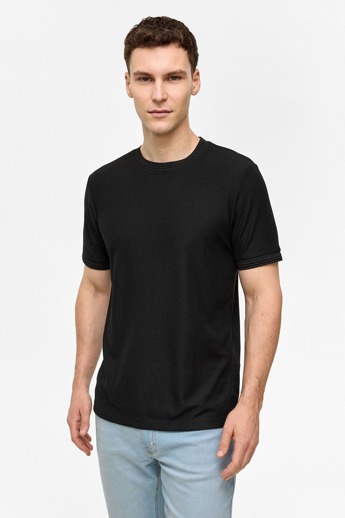 REGULAR FIT BİSİKLET YAKA KISA KOL TSHIRT
