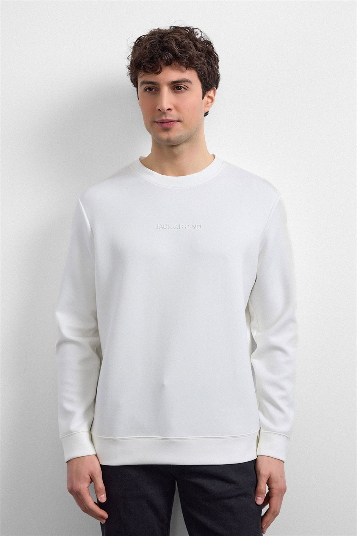 REGULAR FIT BİSİKLET YAKA SWEAT
