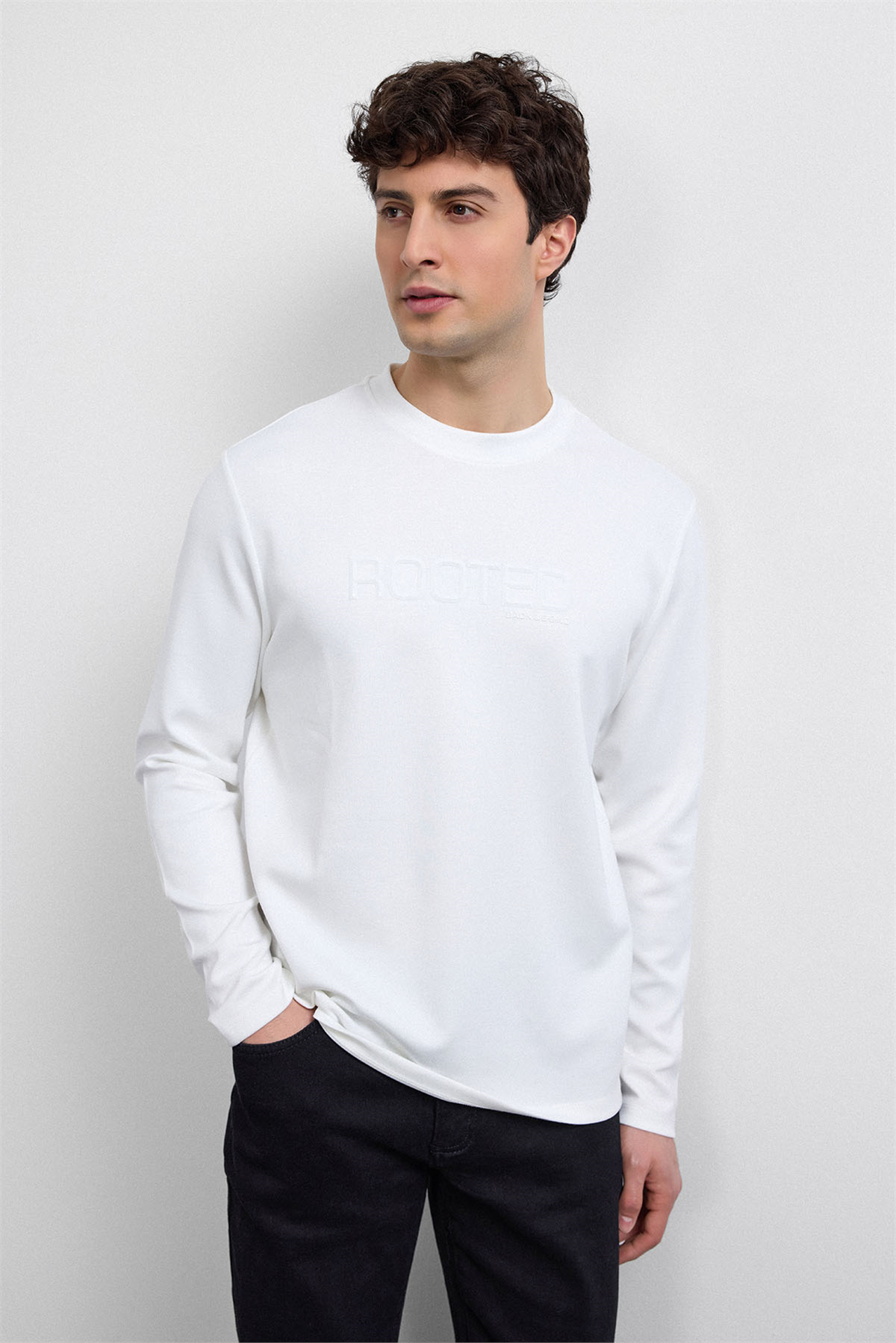 REGULAR FIT BİSİKLET YAKA SWEAT
