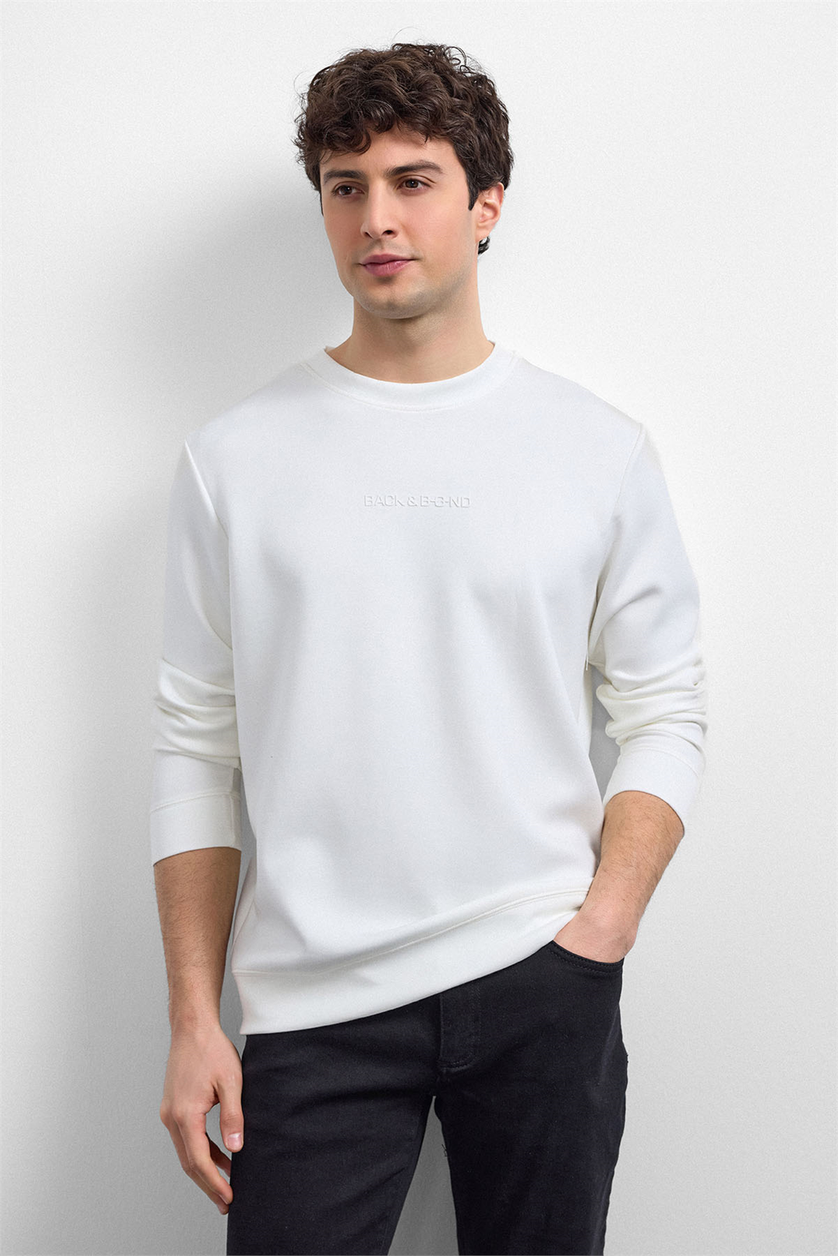 REGULAR FIT BİSİKLET YAKA SWEAT