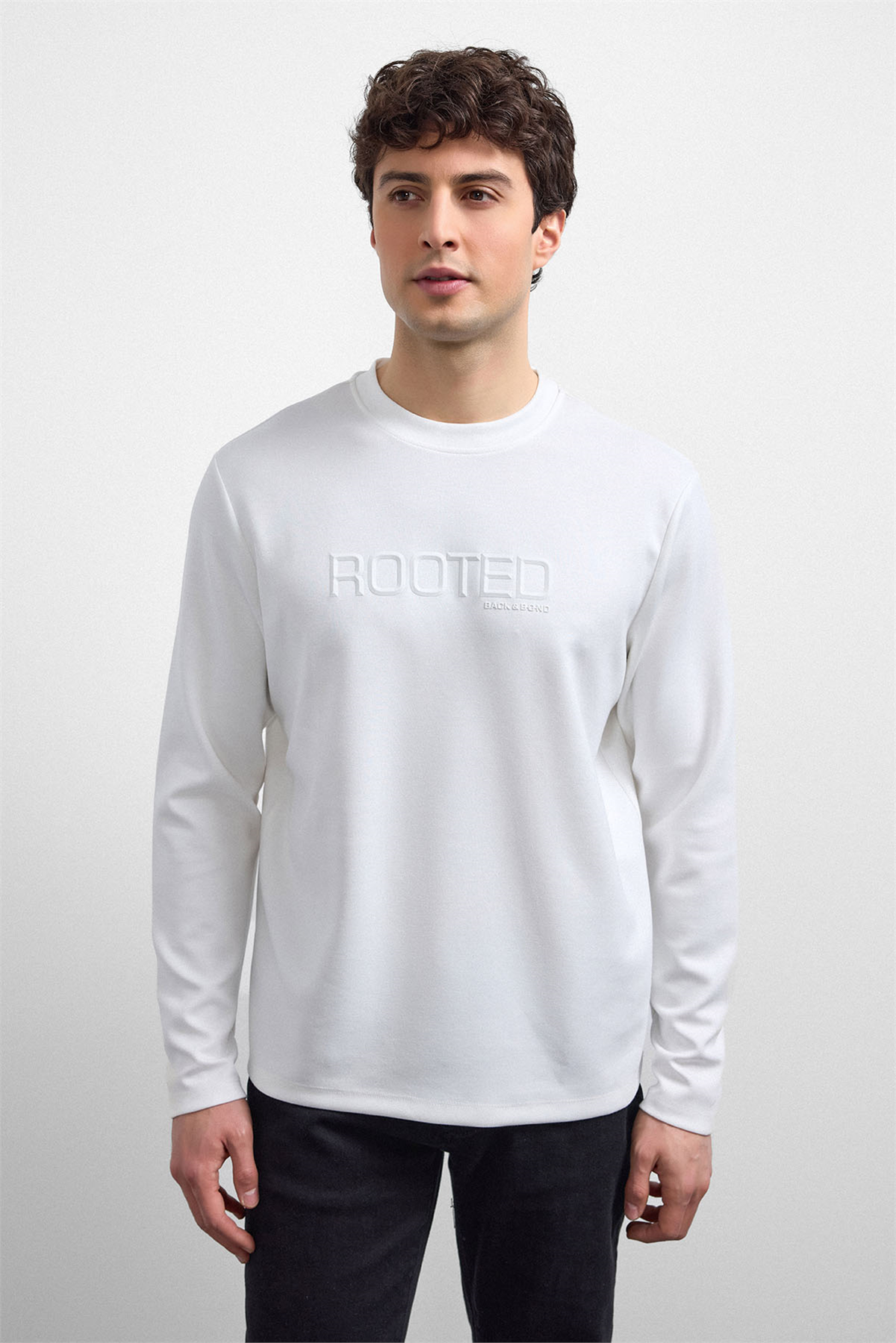 REGULAR FIT BİSİKLET YAKA SWEAT