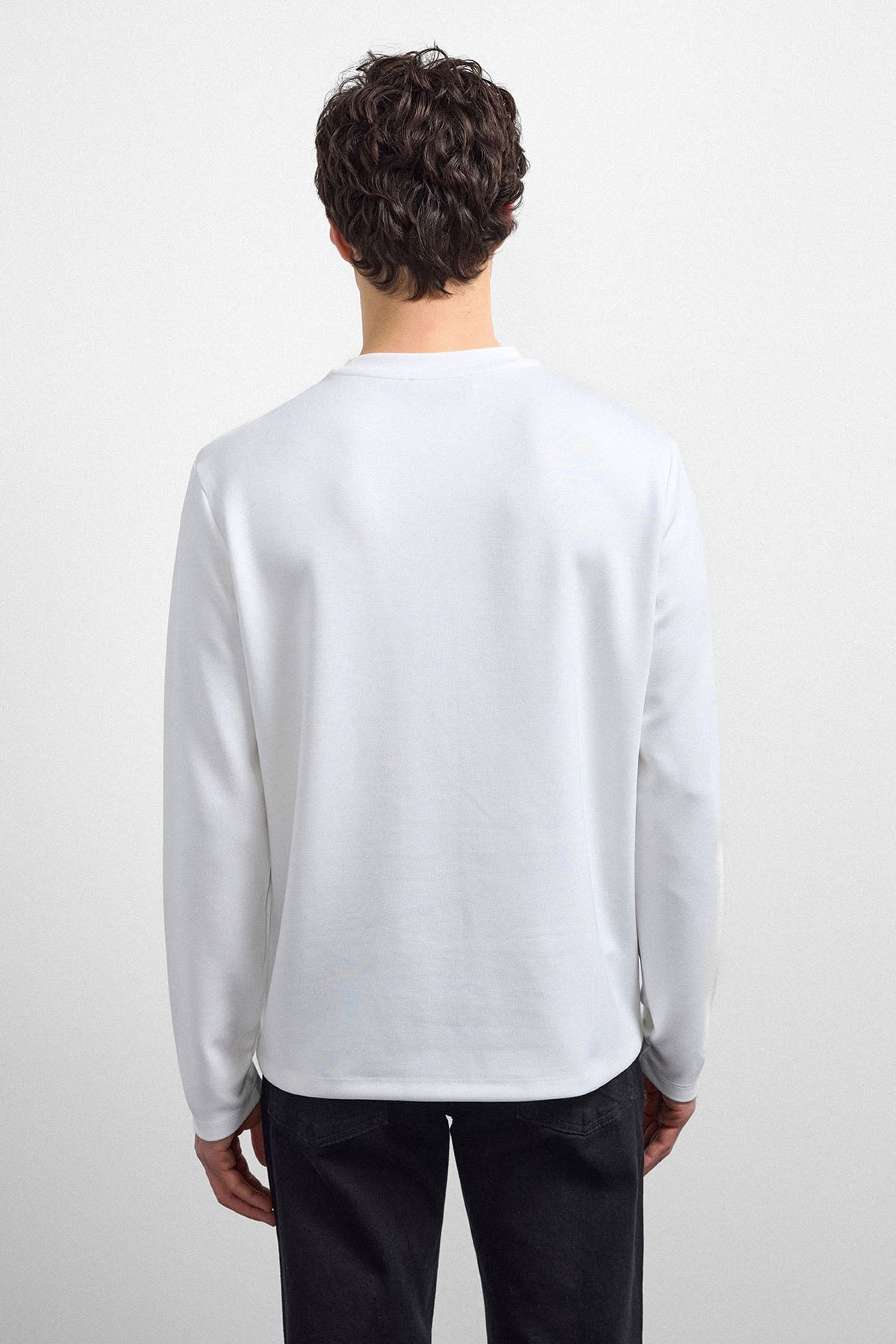 REGULAR FIT BİSİKLET YAKA SWEAT