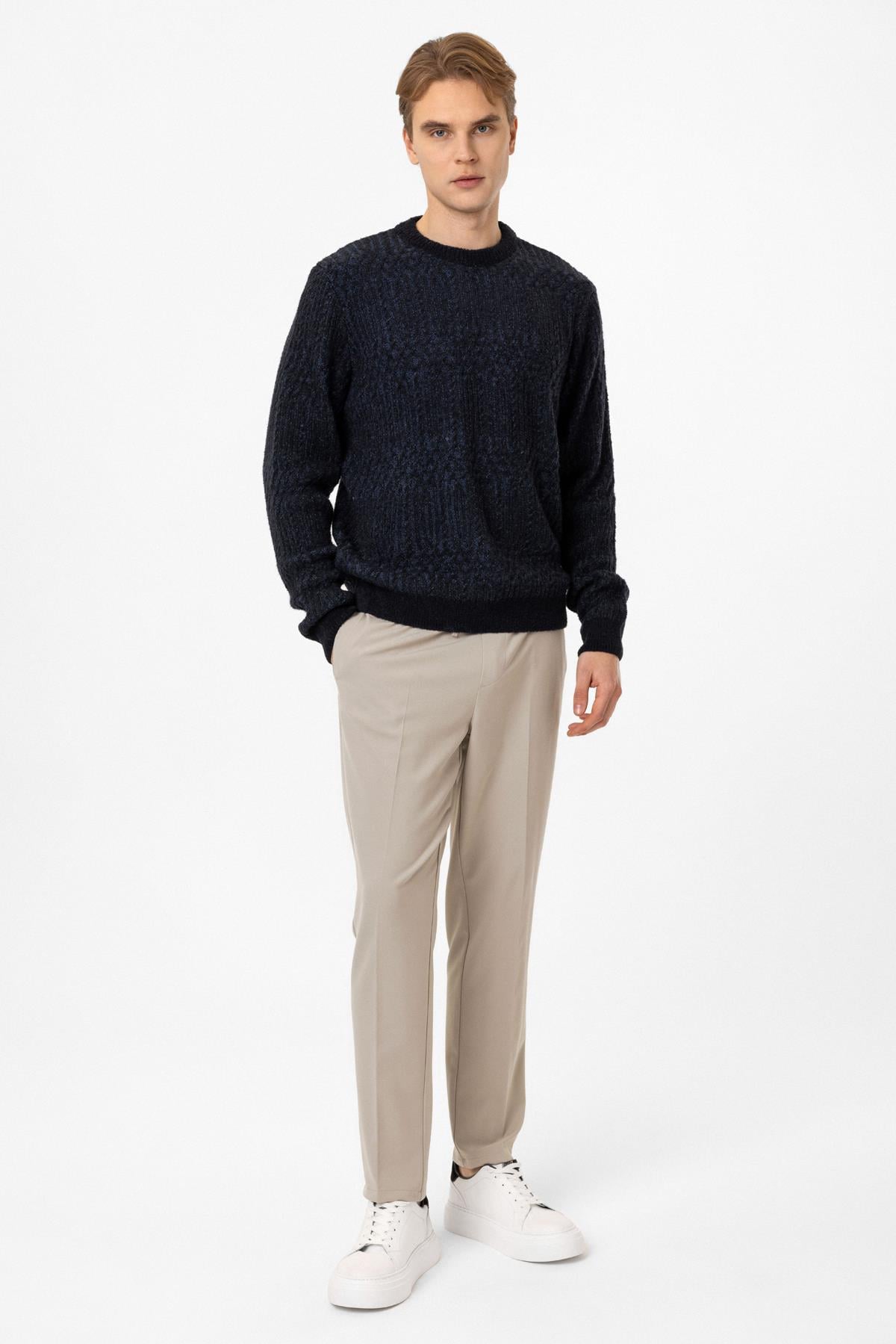 Regular Fit Bisiklet Yaka Triko Kazak