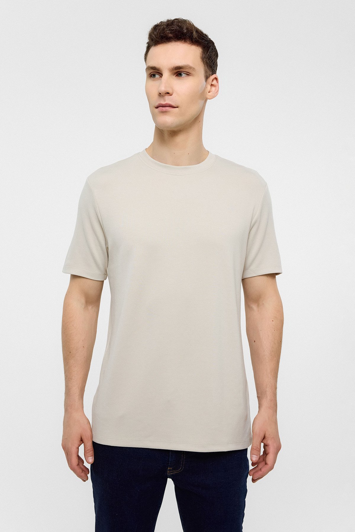 REGULAR FIT BISIKLET YAKA TSHIRT