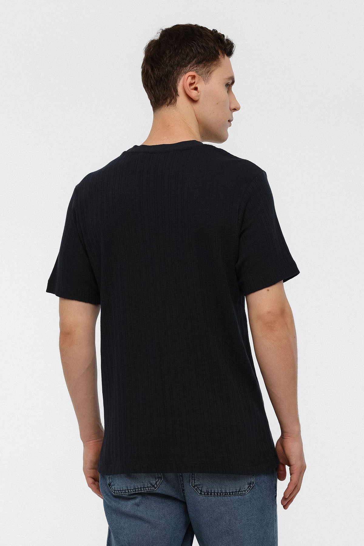 REGULAR FIT BİSİKLET YAKA TSHIRT
